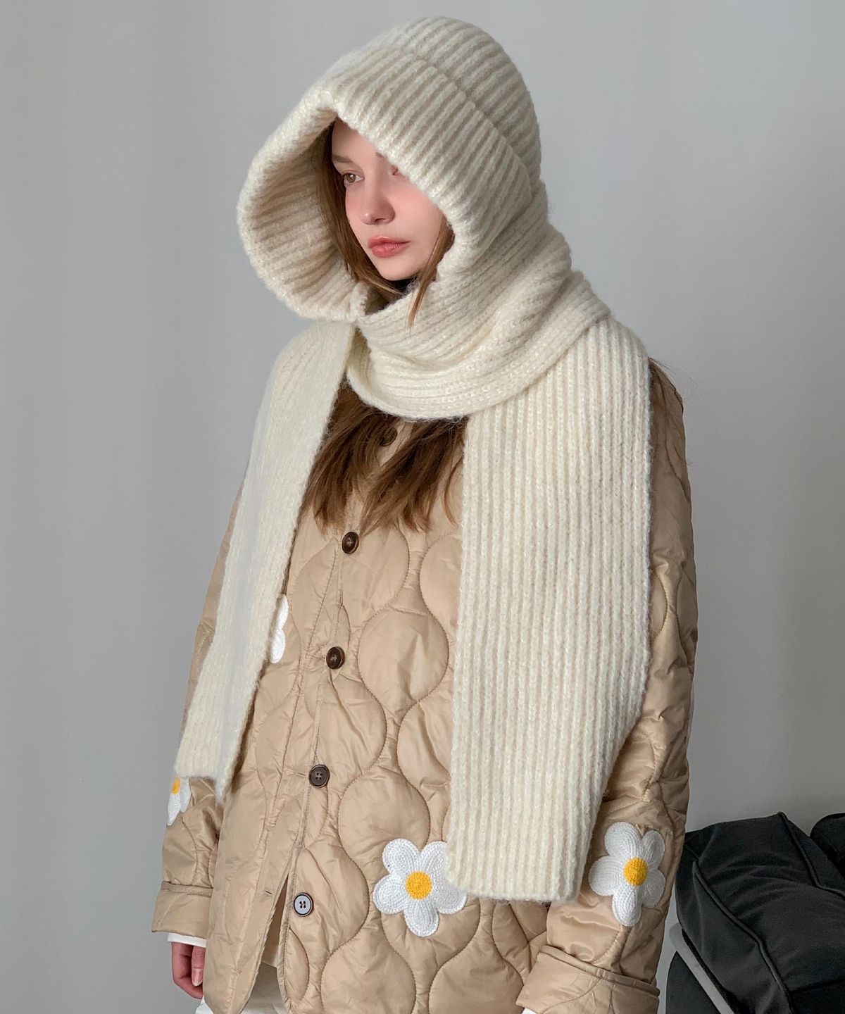 바스카라(VASCARA) Soft Touch Hood Warmer Muffler (8colors)