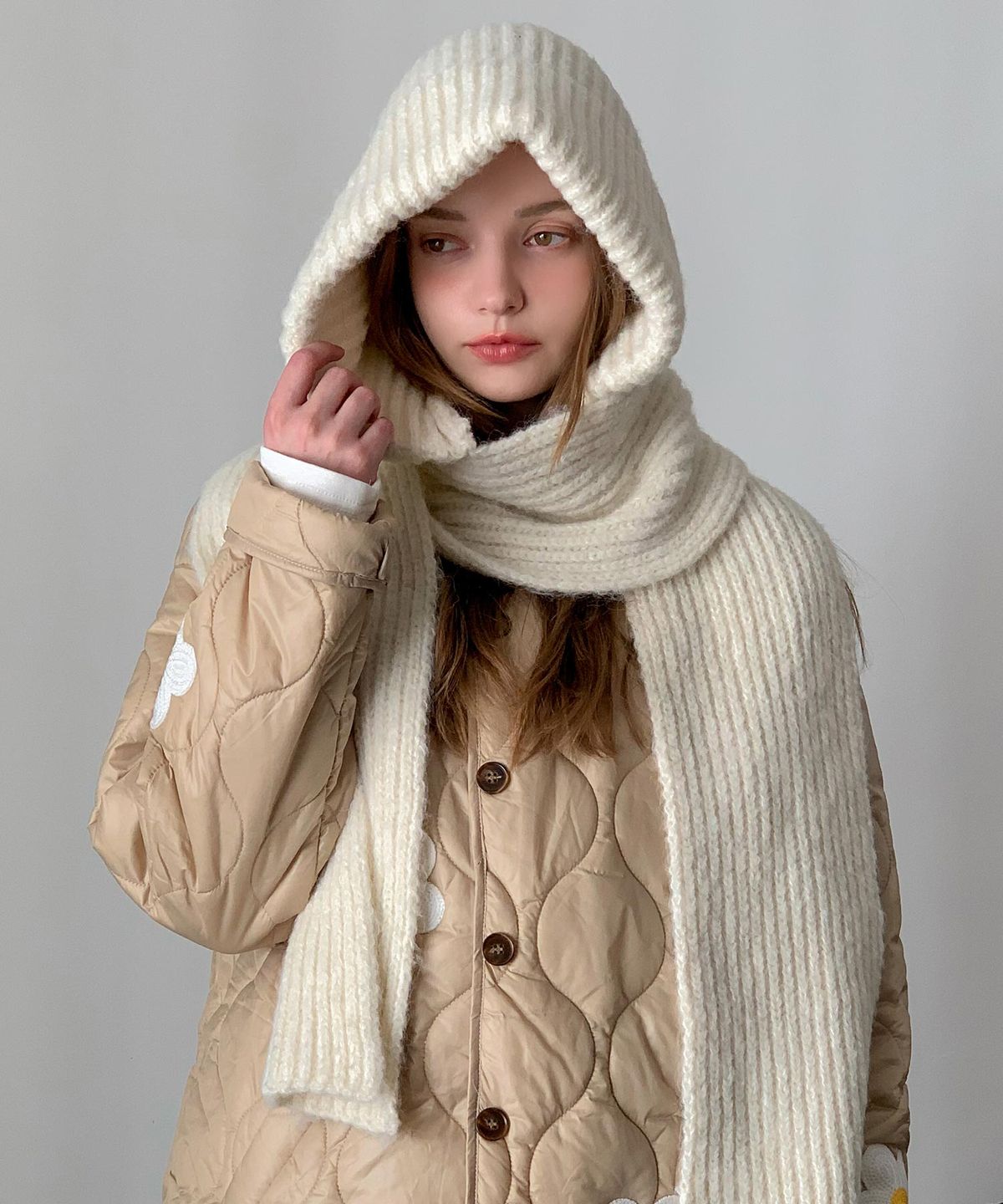 바스카라(VASCARA) Soft Touch Hood Warmer Muffler (8colors)
