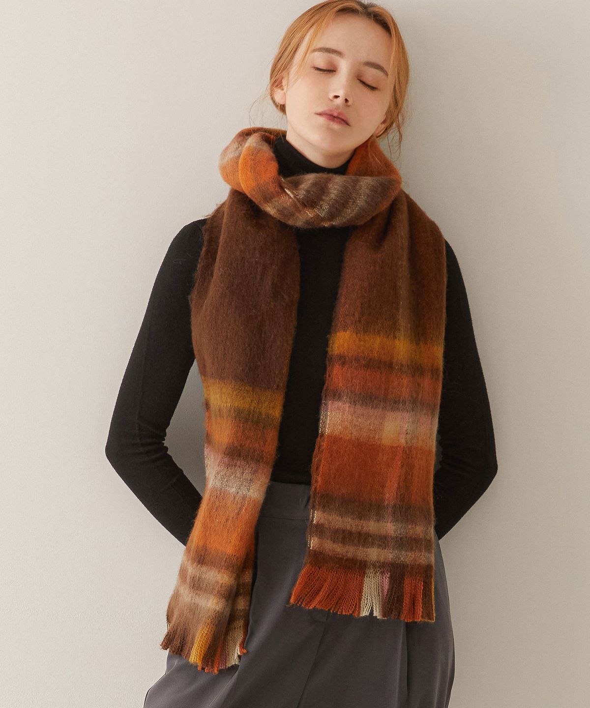 바스카라(VASCARA) Soft Check Muffler (6colors)