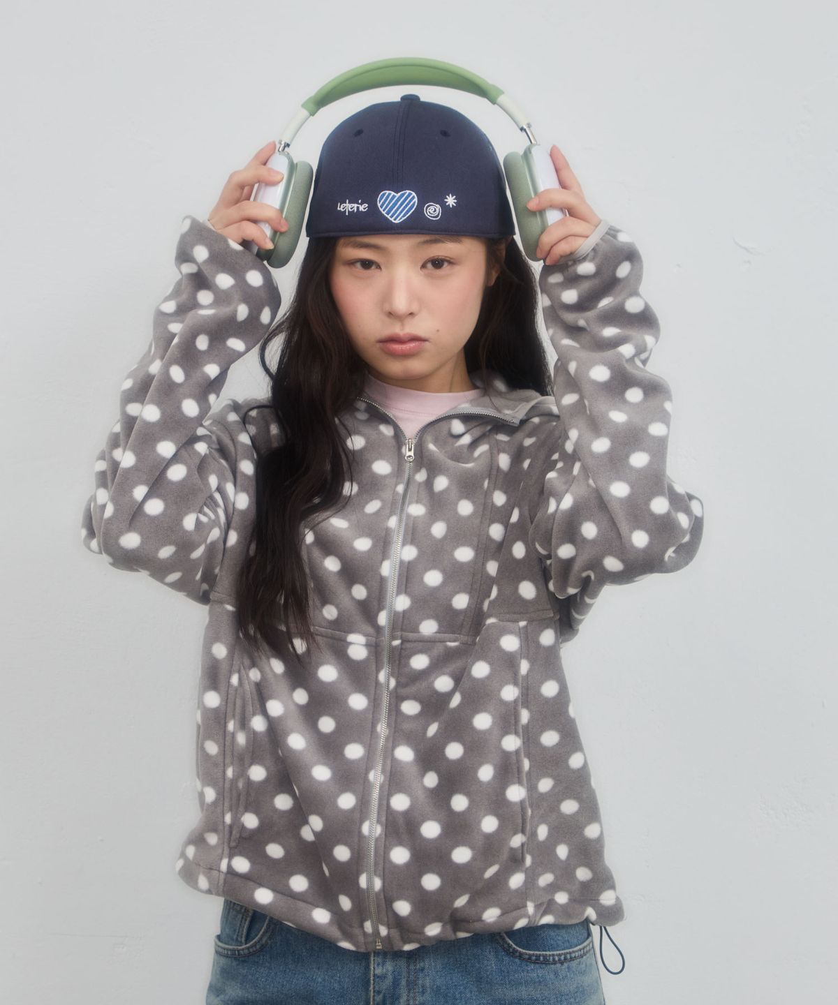 레터리(LETERIE) LR EMBROIDERED CAMP CAP_NAVY