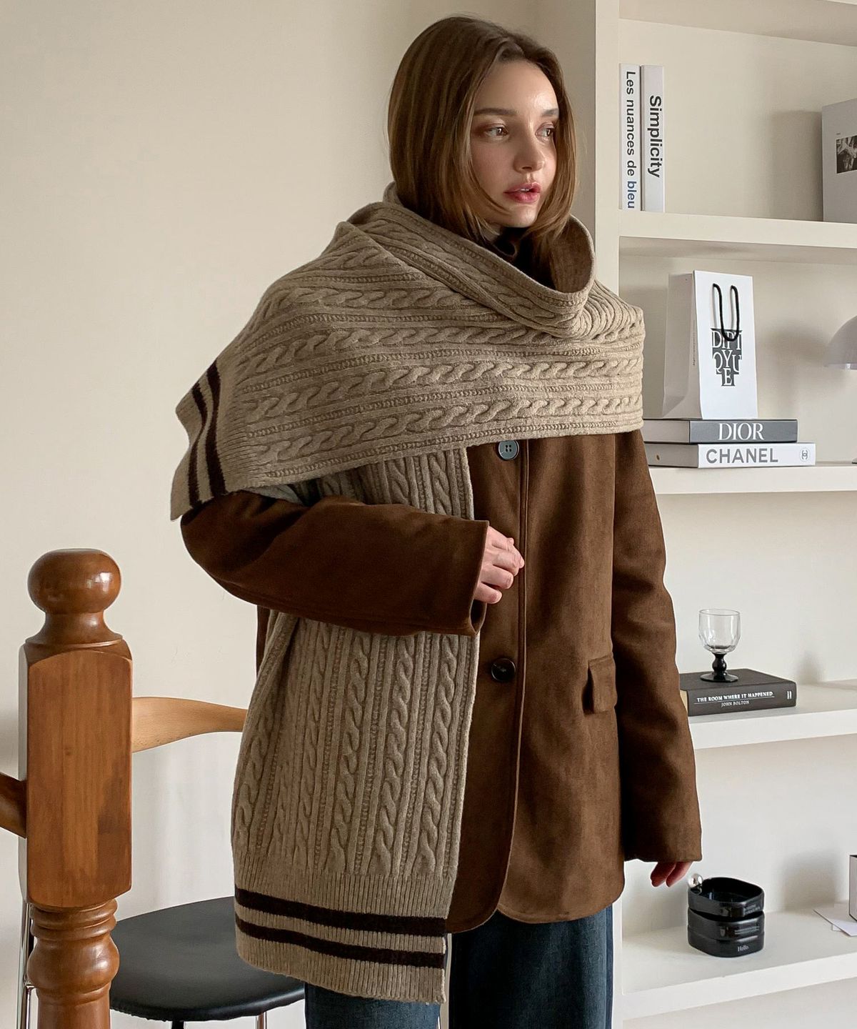 바스카라(VASCARA) Twisted Knit Muffler (5colors)