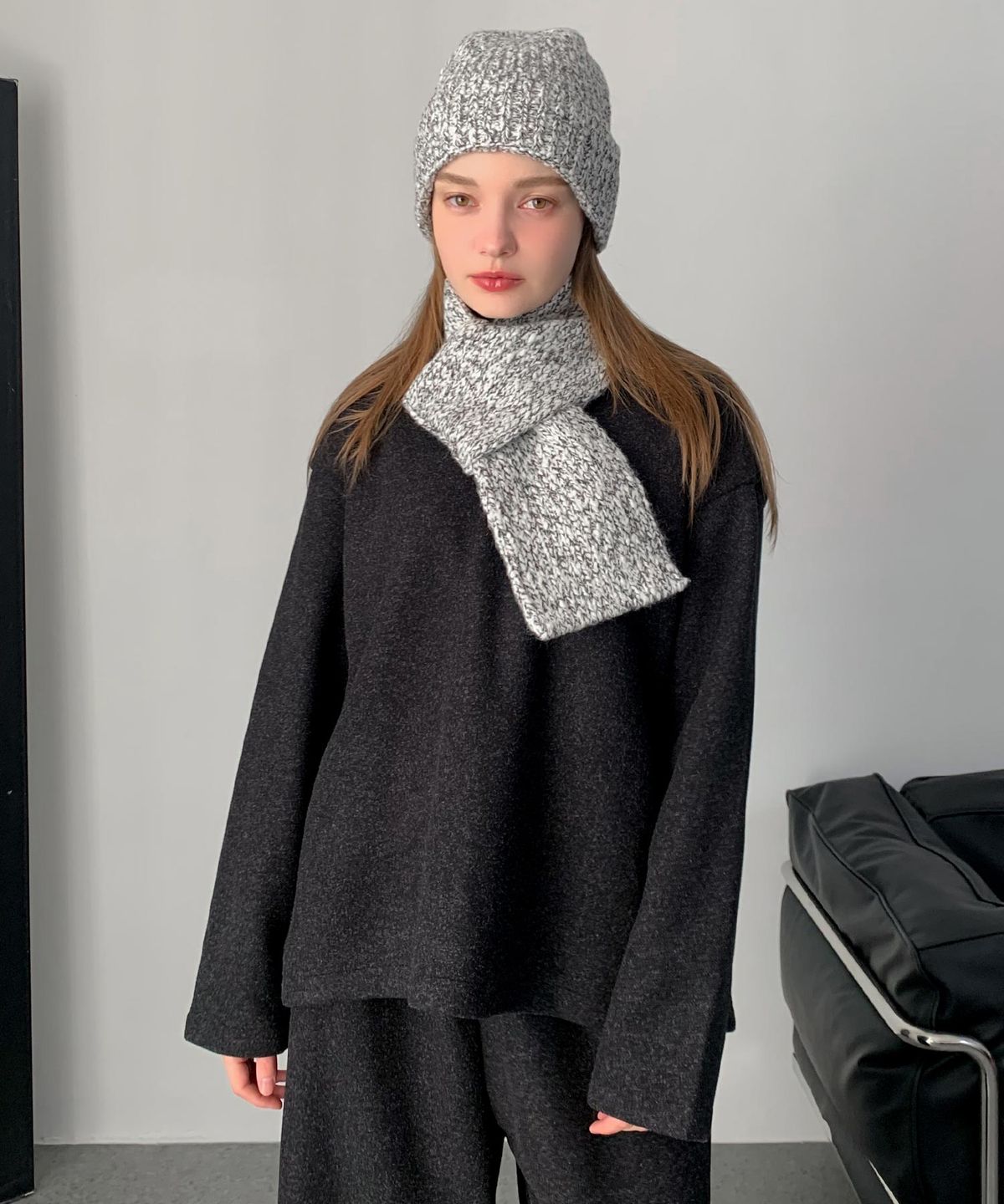 바스카라(VASCARA) Mini Muffler + Beanie Set (2colors)