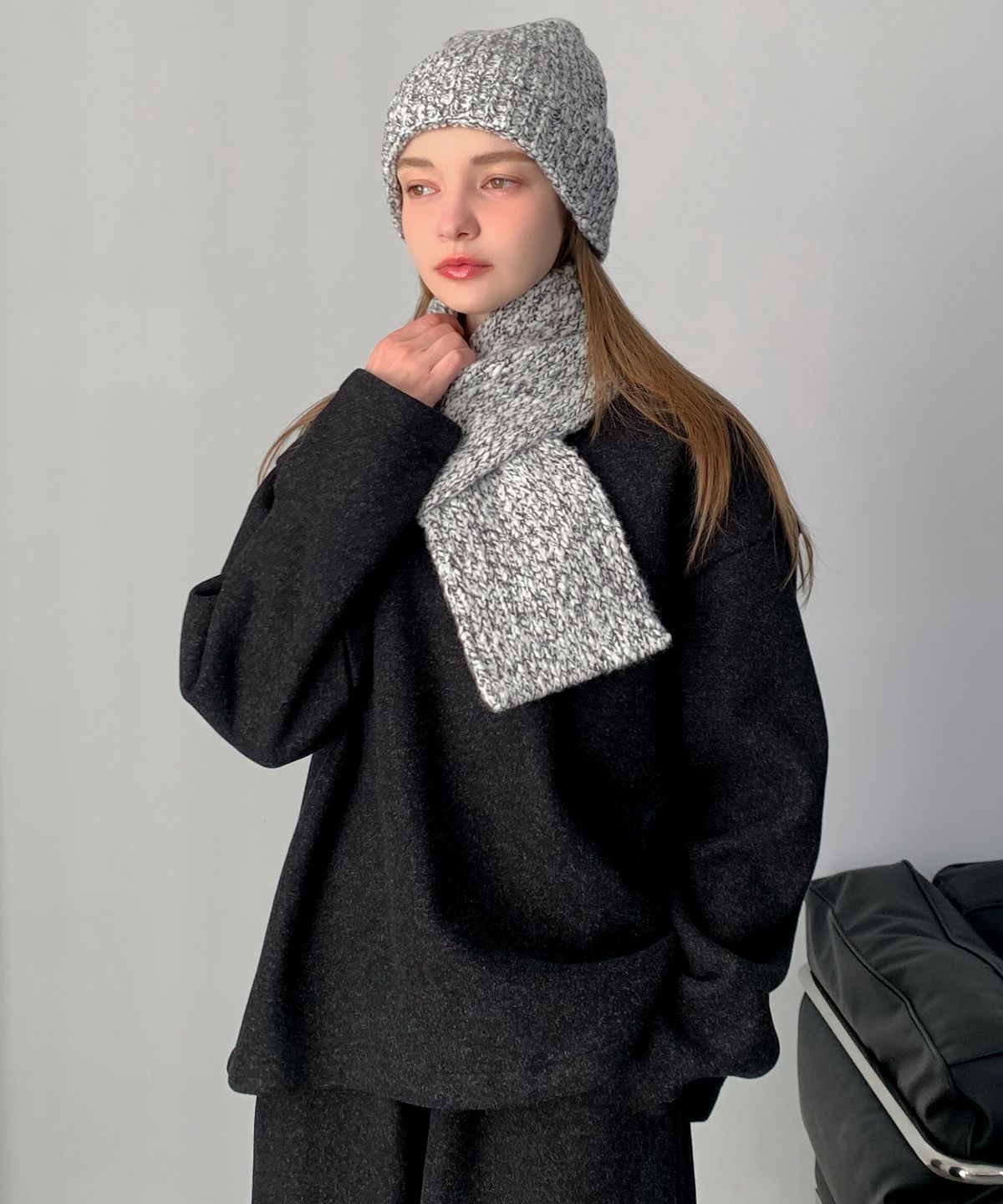 바스카라(VASCARA) Mini Muffler + Beanie Set (2colors)