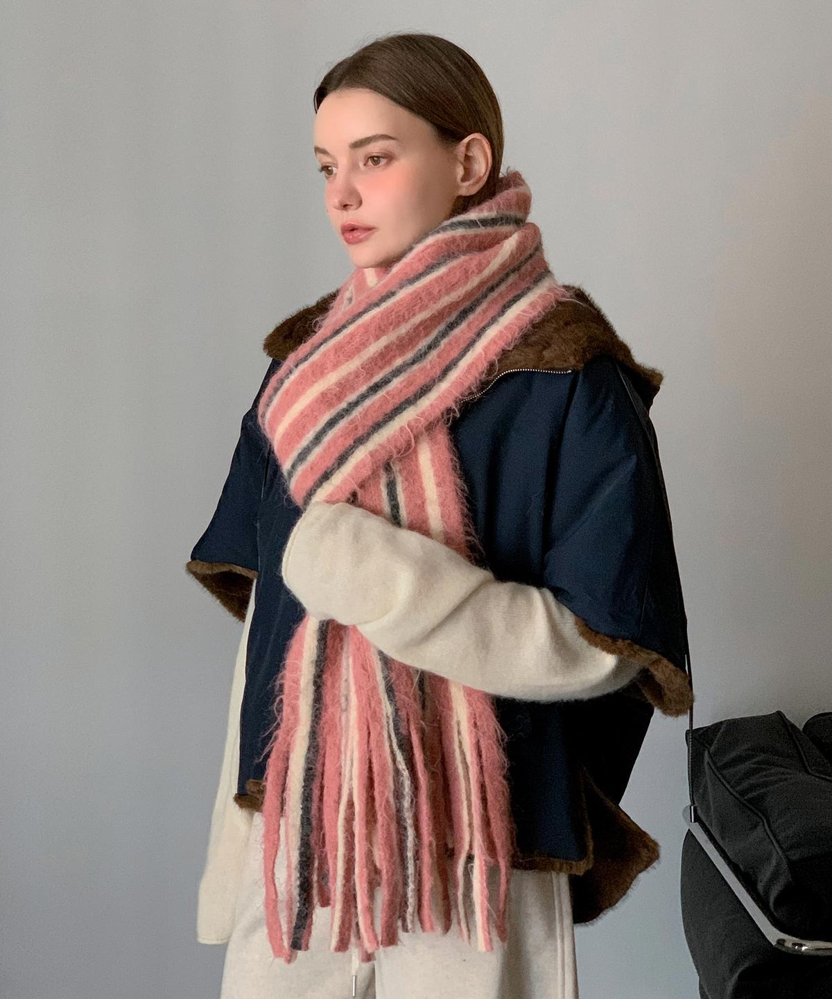 바스카라(VASCARA) Soft Stripe Muffler (7colors)