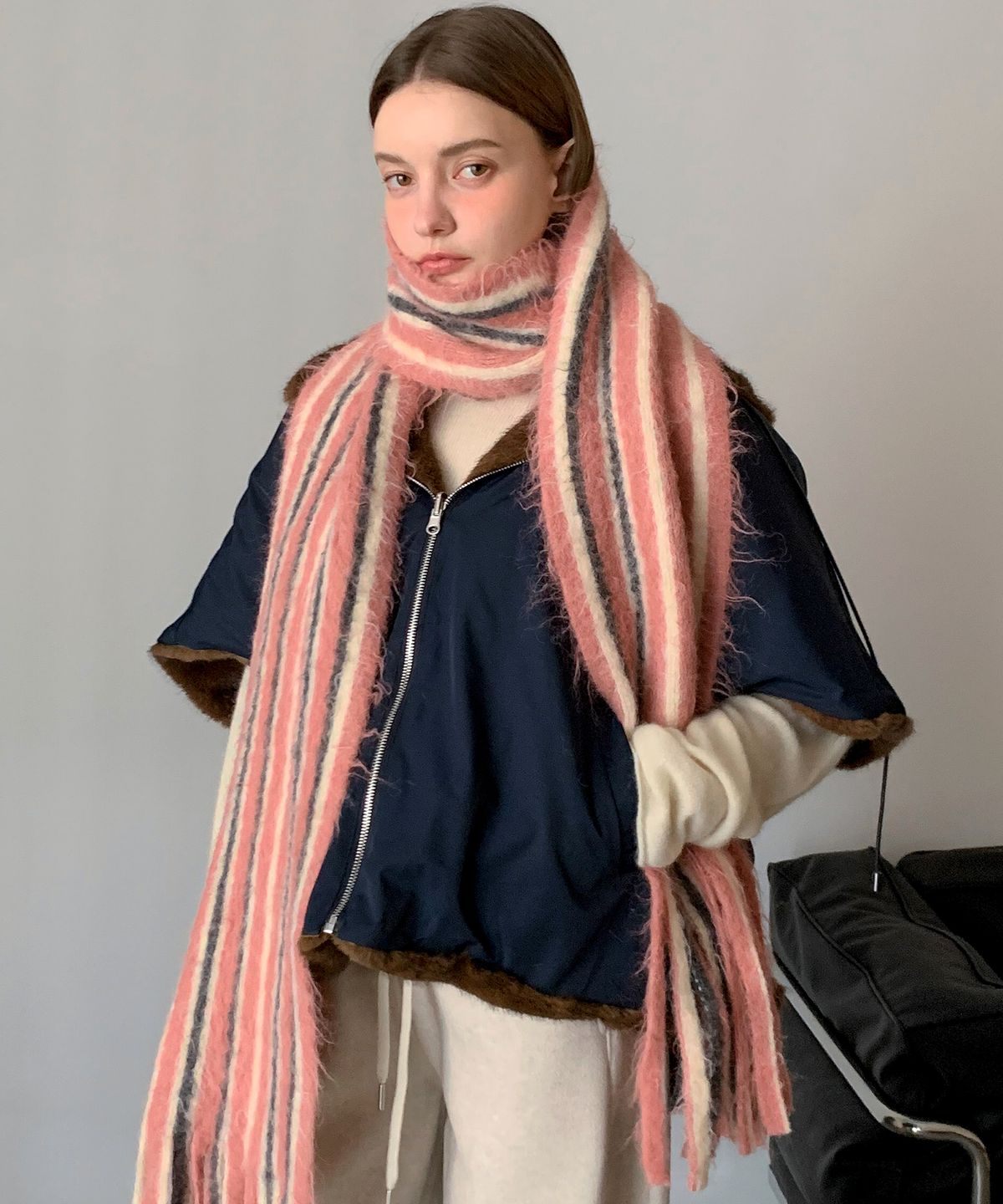 바스카라(VASCARA) Soft Stripe Muffler (7colors)