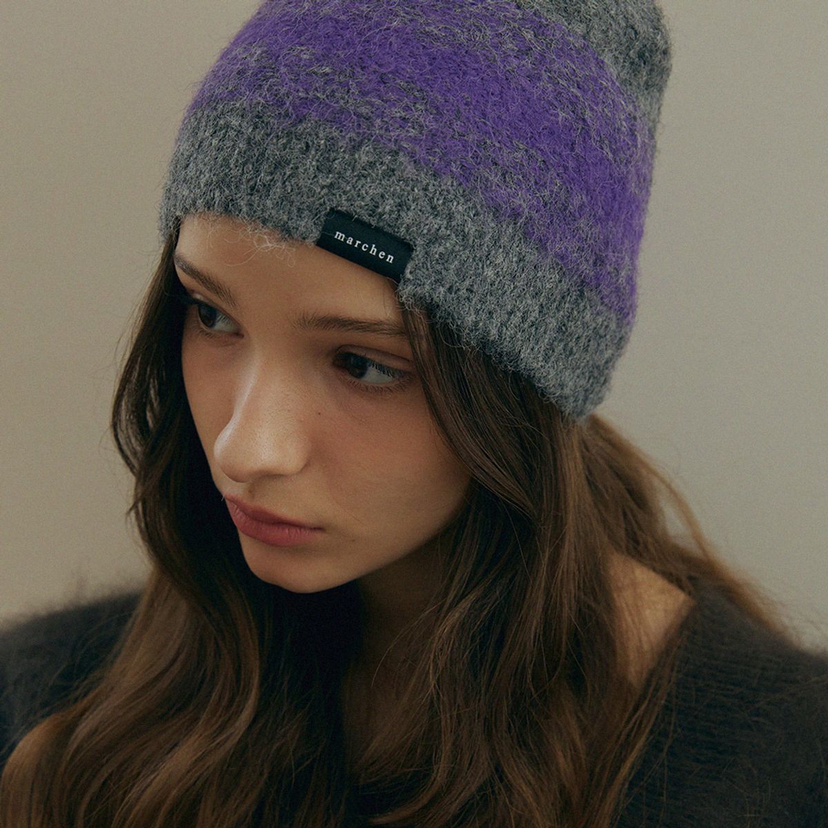 메르헨(MERCHEN) Gradation knit beanie_4color