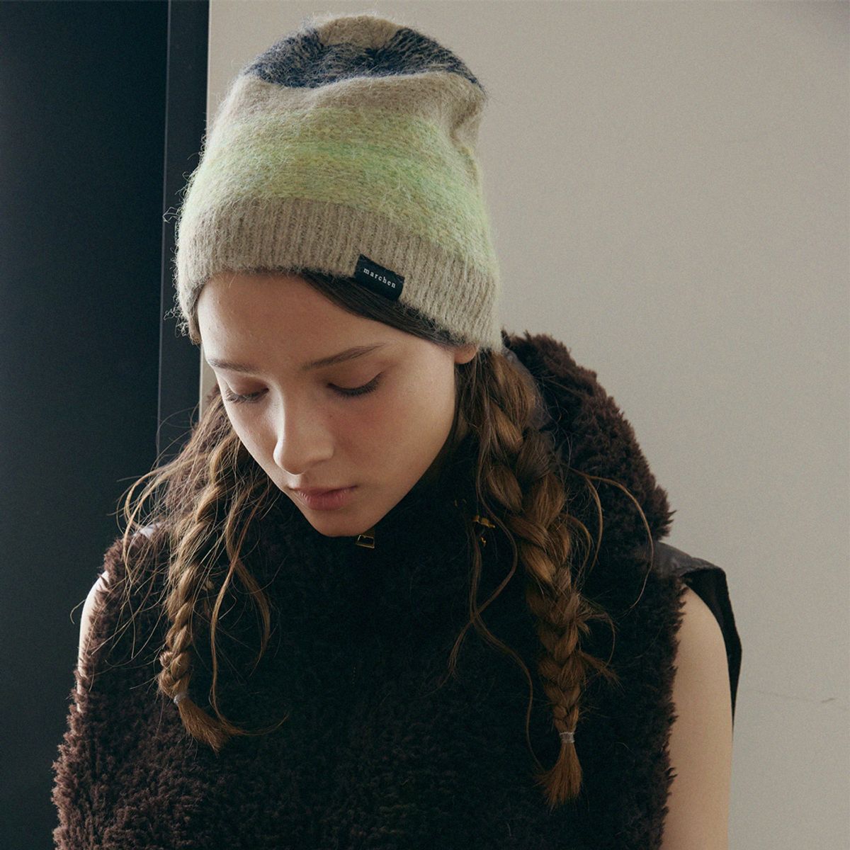 메르헨(MERCHEN) Gradation knit beanie_4color