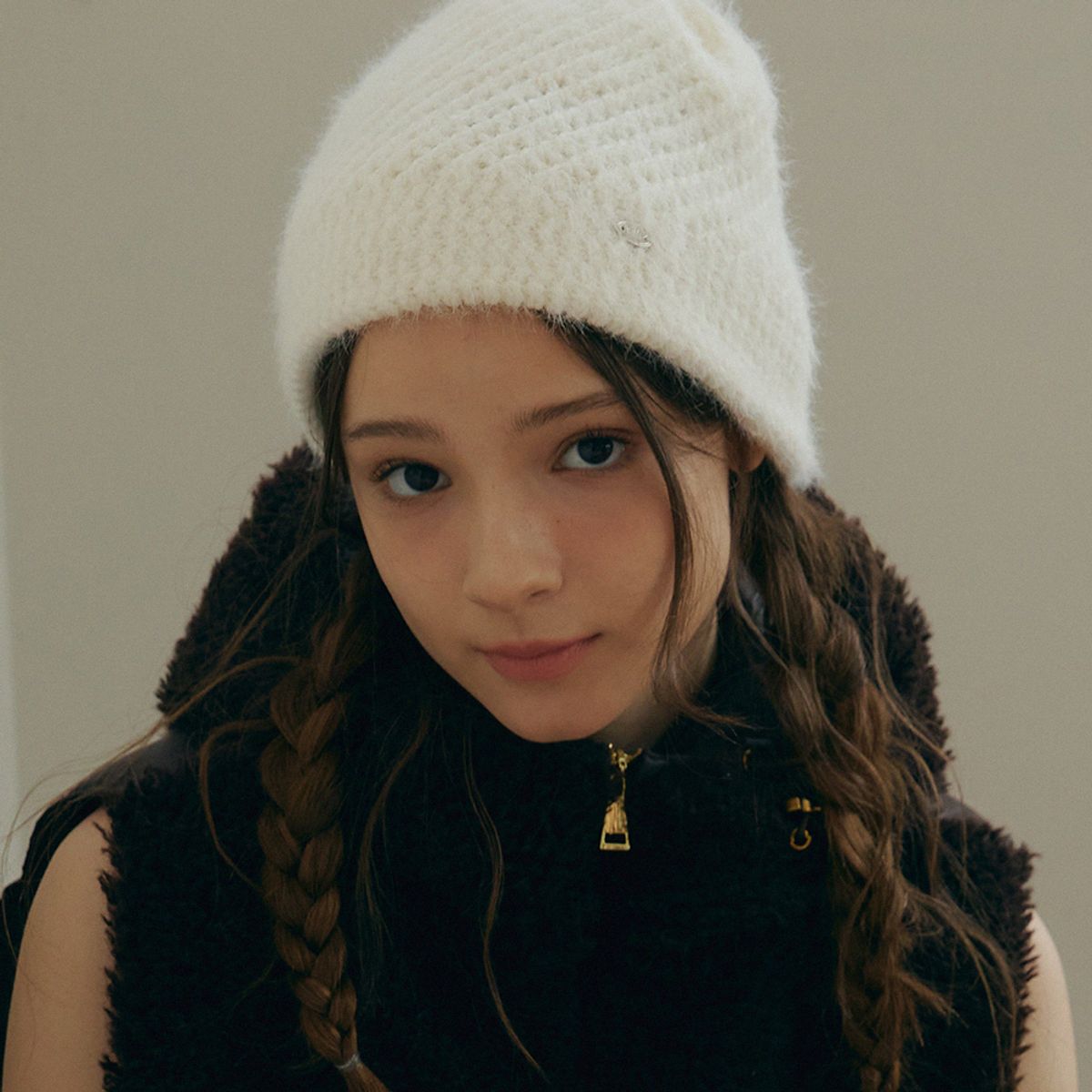 메르헨(MERCHEN) Hairy knit beanie_4color