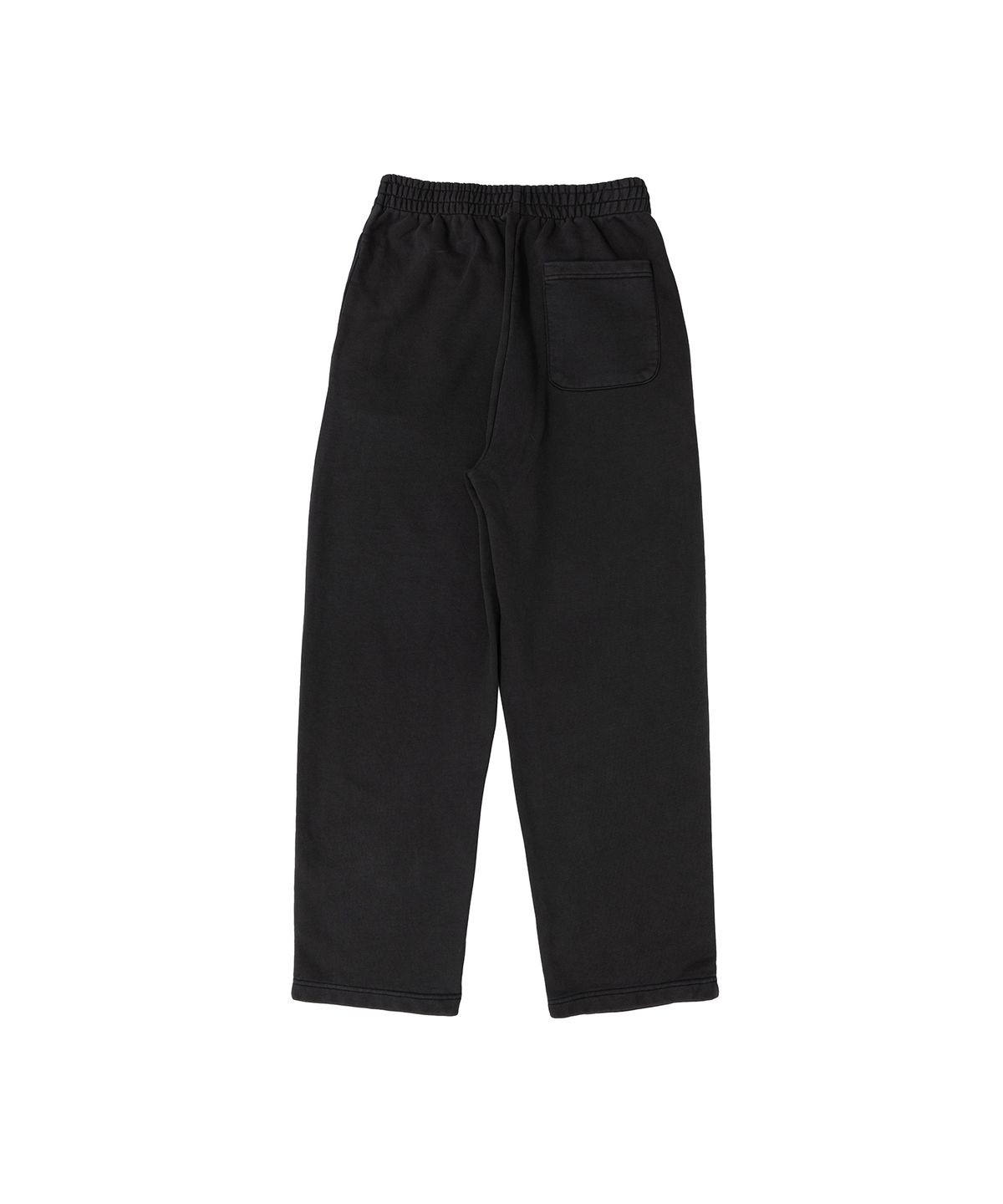 비캔버스(BECANVAS) BECANVAS PIGMENT DYDE OVERFIT STRAIGHT SEWATPANTS (BLACK)