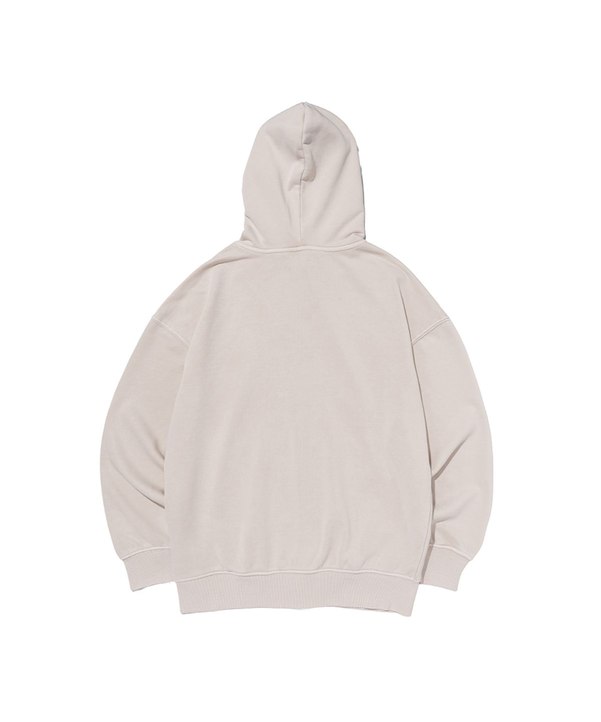 비캔버스(BECANVAS) BECANVAS PIGMENT DYDE OVERFIT HOOD (SAND BEIGE)