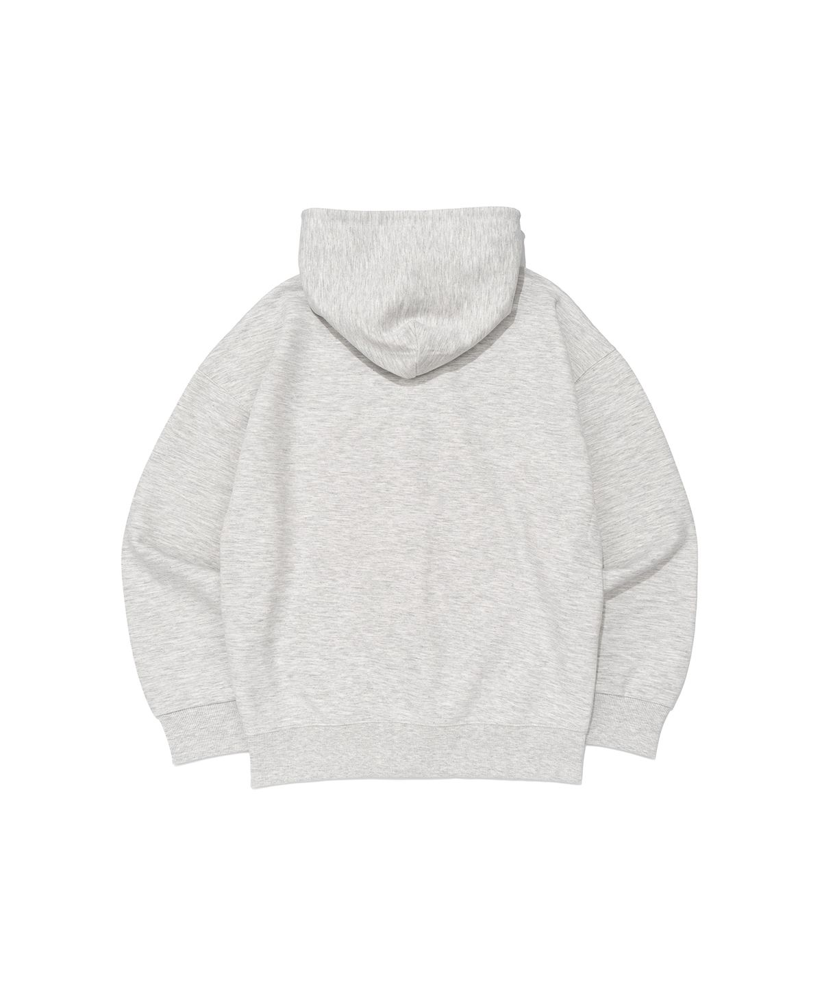 비캔버스(BECANVAS) BECANVAS SPECIAL INTERLOCK OVERFIT HOOD (LIGHT MELANGE)