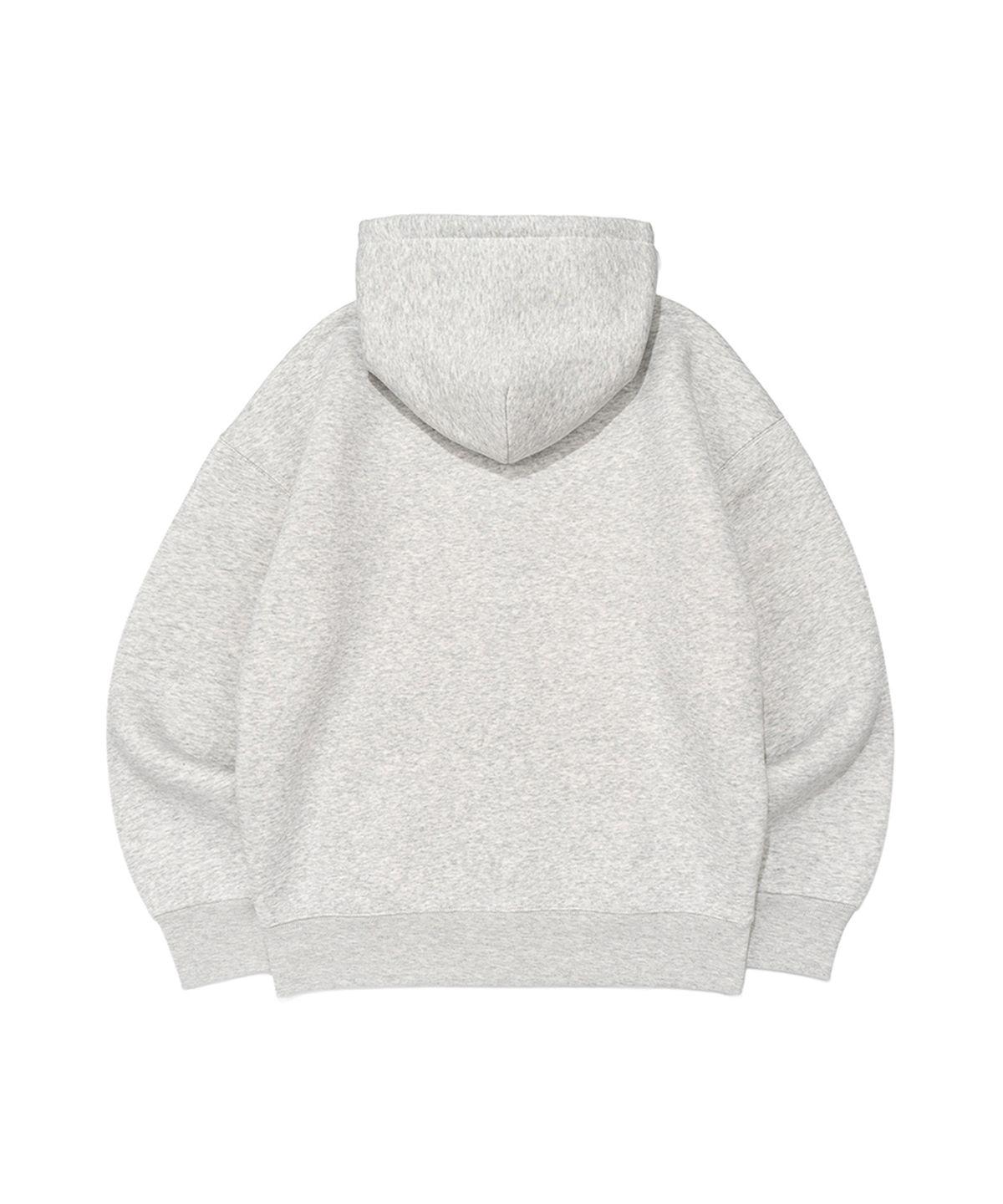 비캔버스(BECANVAS) BECANVAS  FLEECE OVERFIT HOOD ZIP-UP (LIGHT MELANGE)