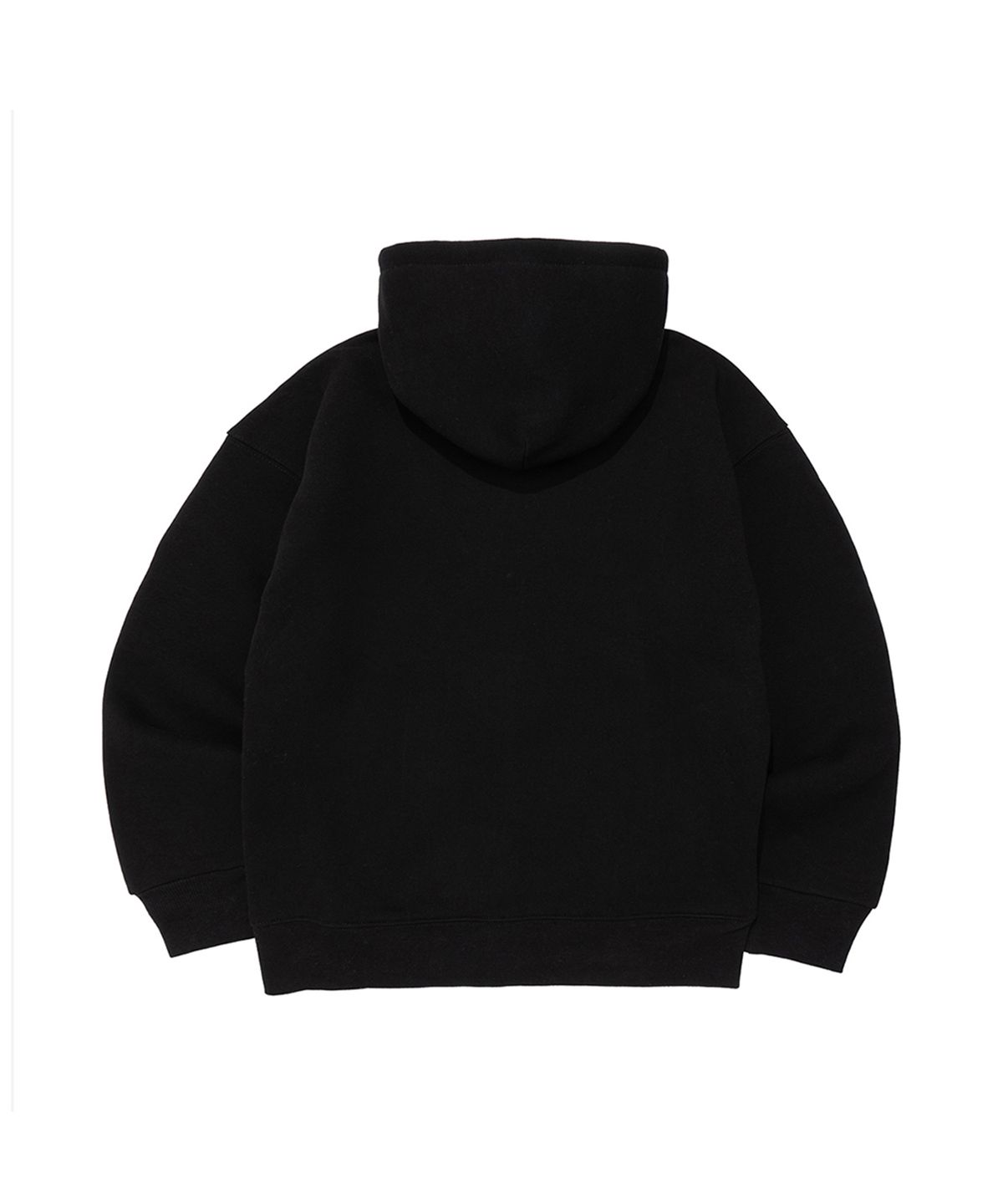 비캔버스(BECANVAS) BECANVAS  FLEECE OVERFIT HOOD ZIP-UP (BLACK)