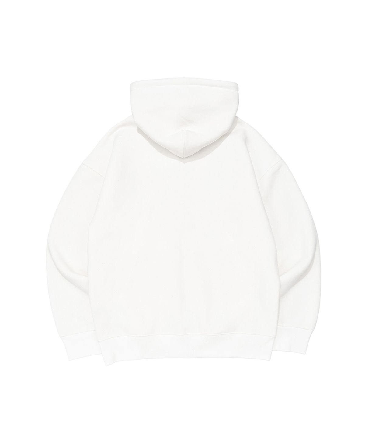 비캔버스(BECANVAS) BECANVAS  FLEECE OVERFIT HOOD ZIP-UP (WHITE)