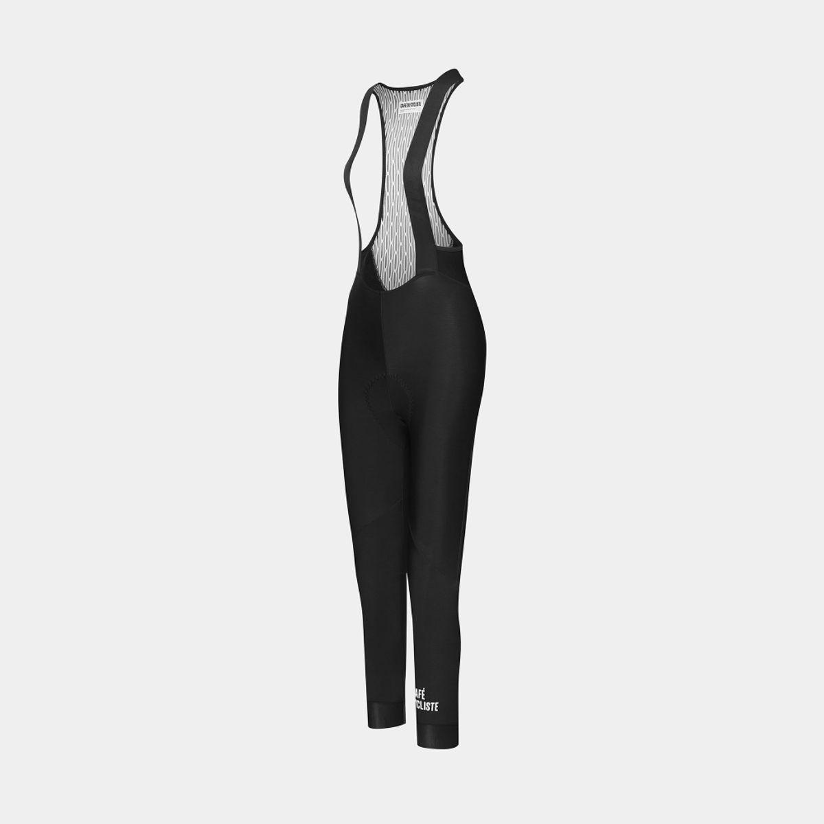 카페 드 사이클리스트(CAFE DU CYCLISTE) 아드리엔 클래식 기모 빕 타이즈 블랙 여성