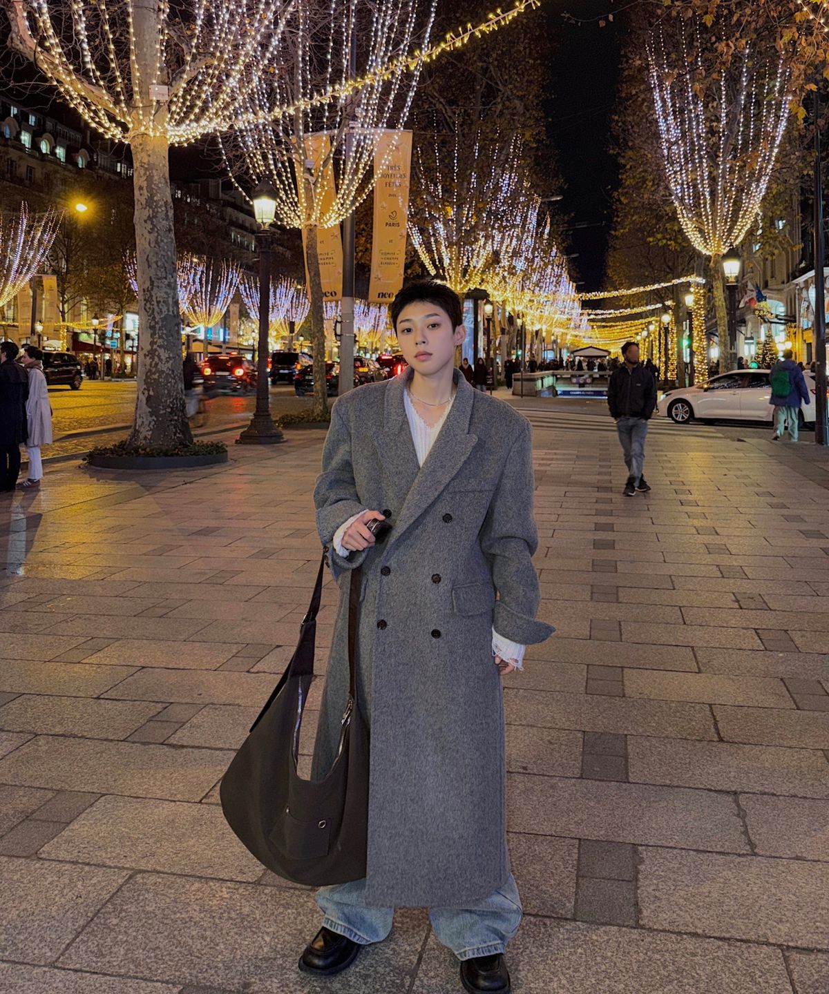 레터리(LETERIE) RING BUCKLE SHOULDER BIG BAG_DARK BROWN