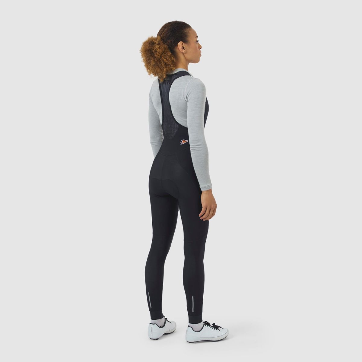 카페 드 사이클리스트(CAFE DU CYCLISTE) 마리 클래식 기모 빕 타이즈 블랙 여성