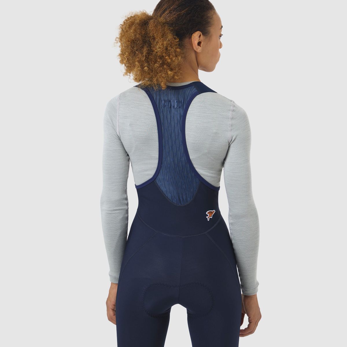 카페 드 사이클리스트(CAFE DU CYCLISTE) 마리 클래식 기모 빕 타이즈 네이비 여성