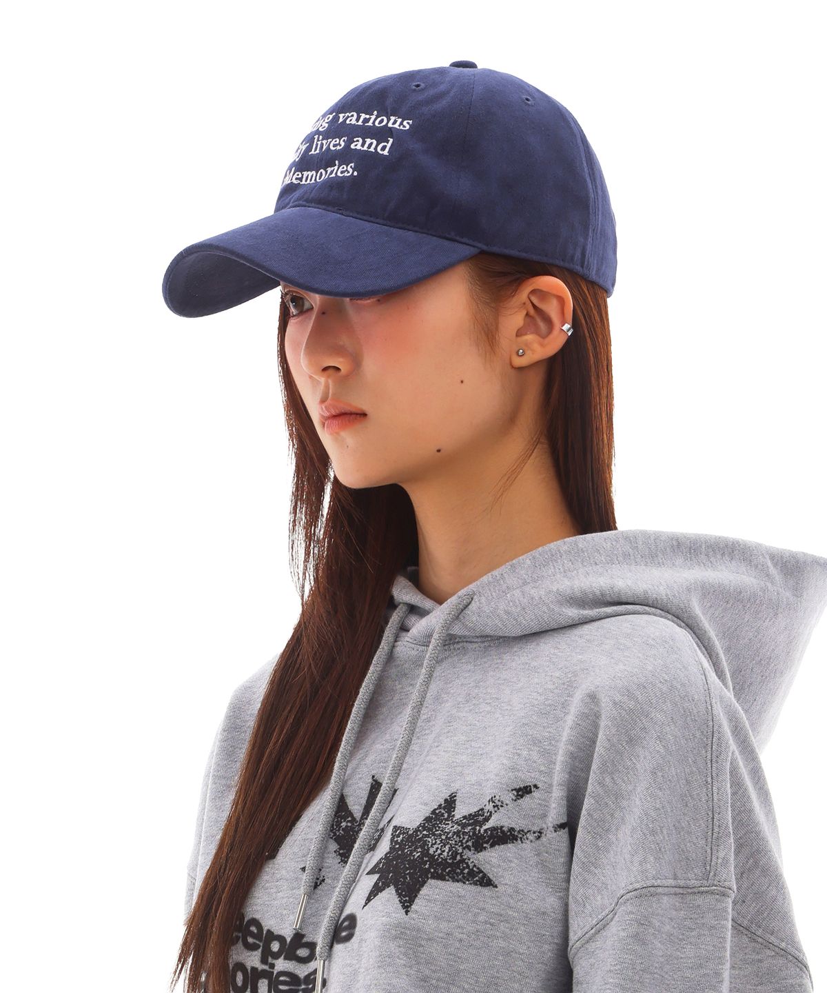 마이딥블루메모리즈(MY DEEP BLUE MEMORIES) Sharing Memories Ball Cap (NAVY)