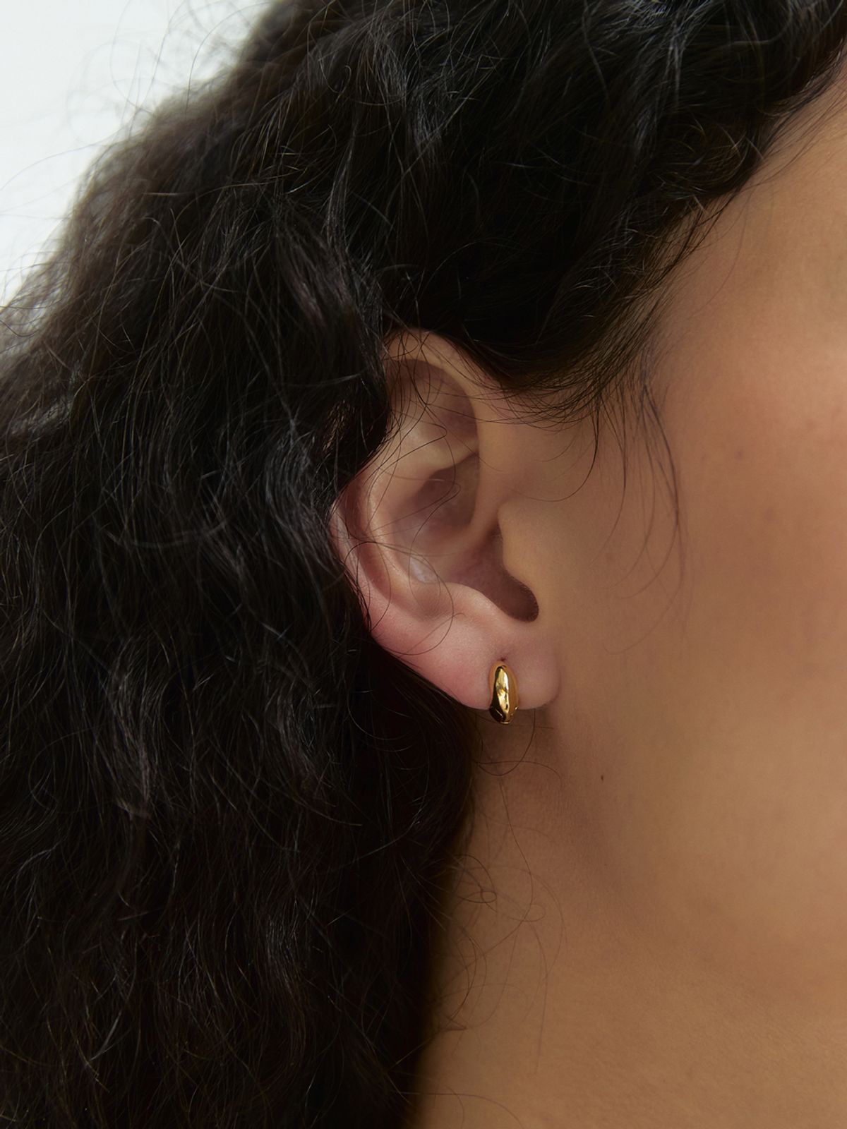미메시(MIMESI) [925 silver] Mini One Touch Earring (2color)