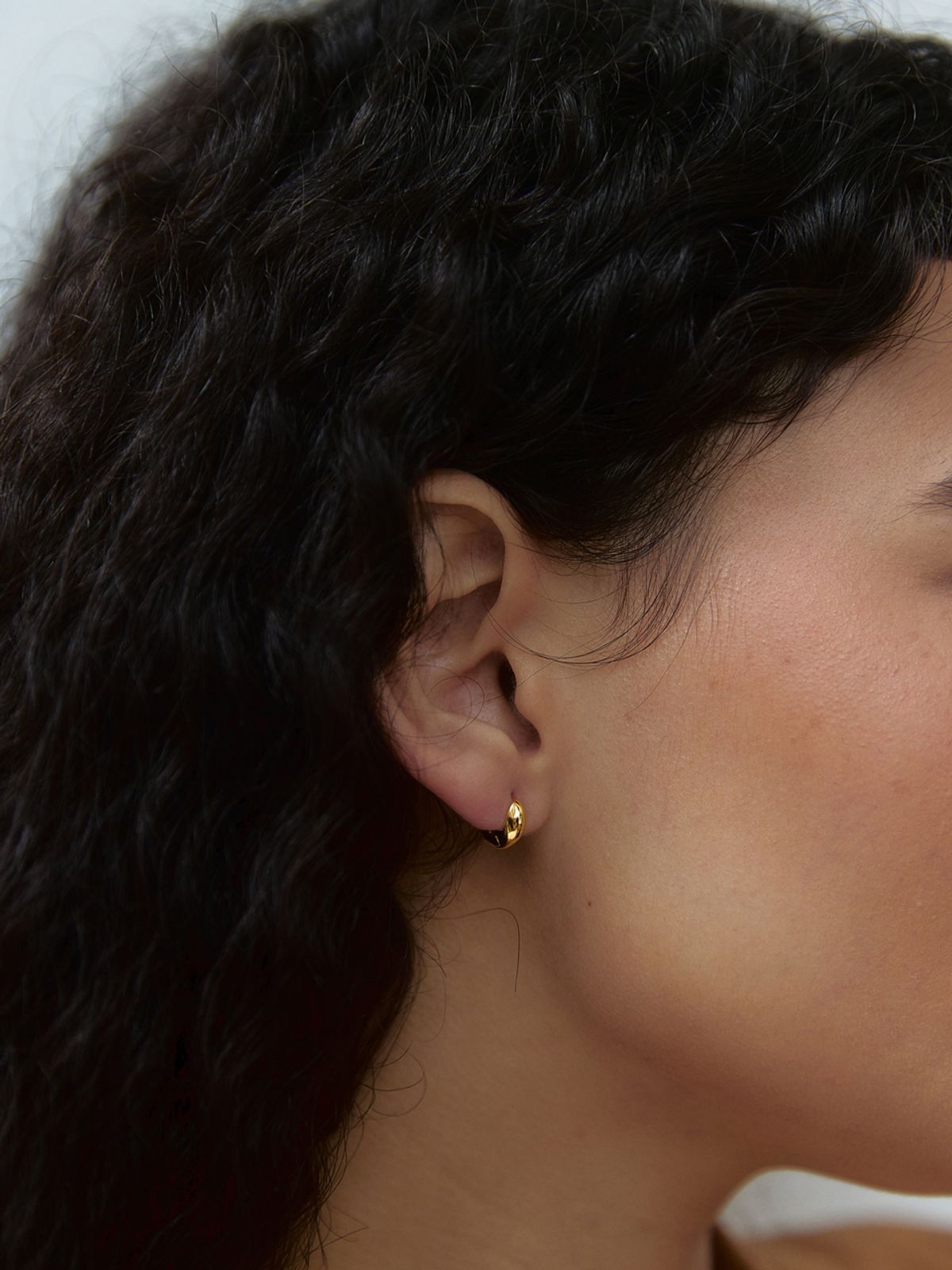 미메시(MIMESI) [925 silver] Mini One Touch Earring (2color)