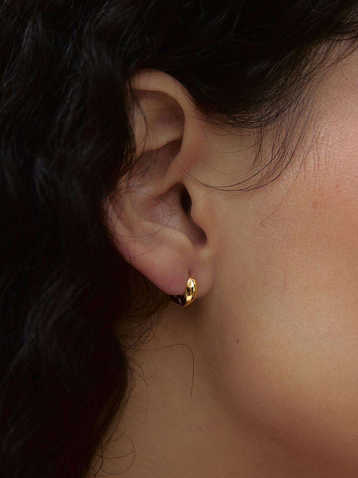 미메시(MIMESI) [925 silver] Mini One Touch Earring (2color)