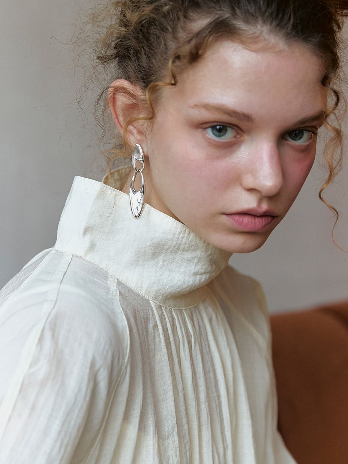 미메시(MIMESI) [925 silver] Nadia Bold Earring
