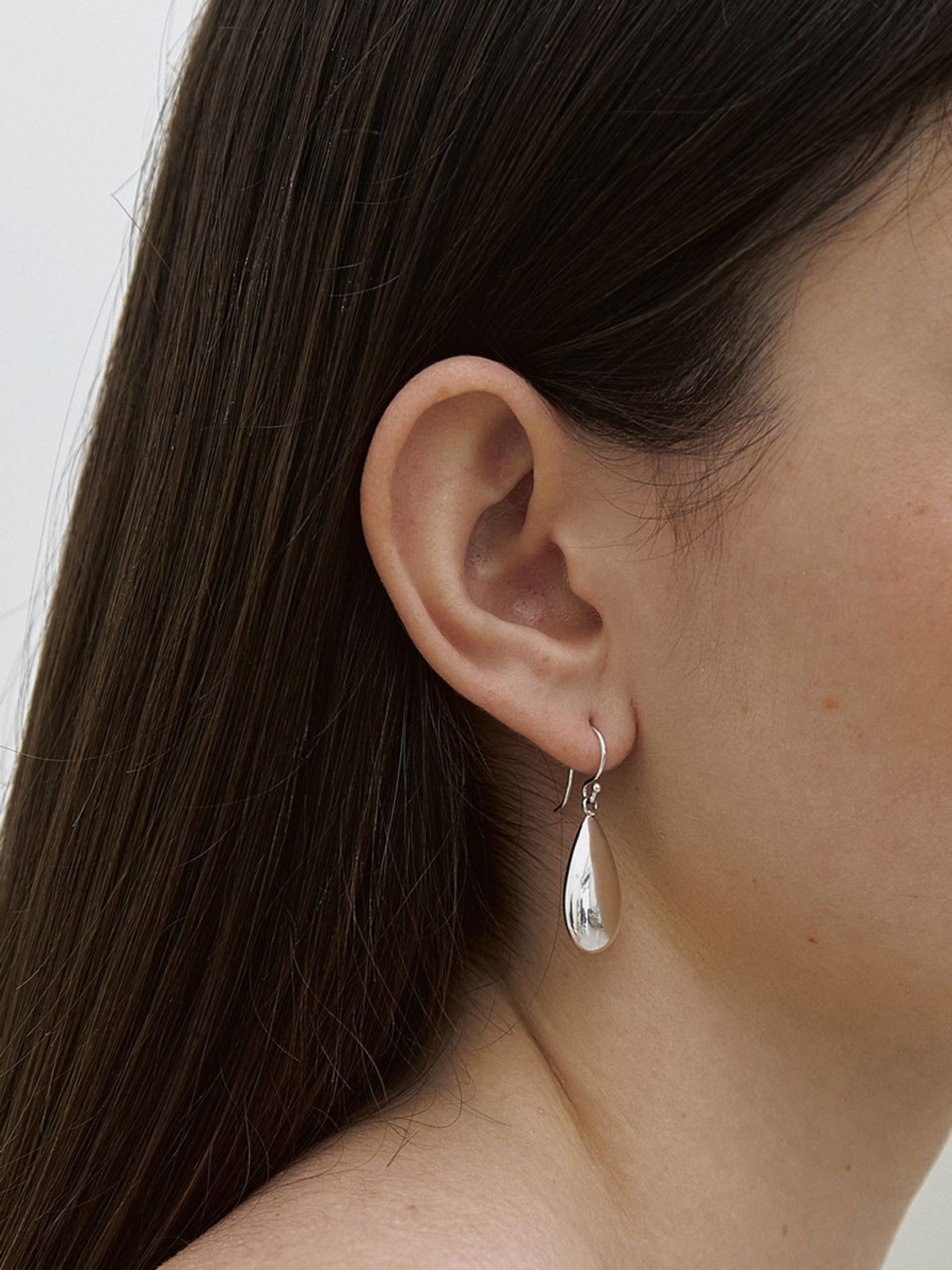 미메시(MIMESI) [925 silver] Grand Drop Hook Earring