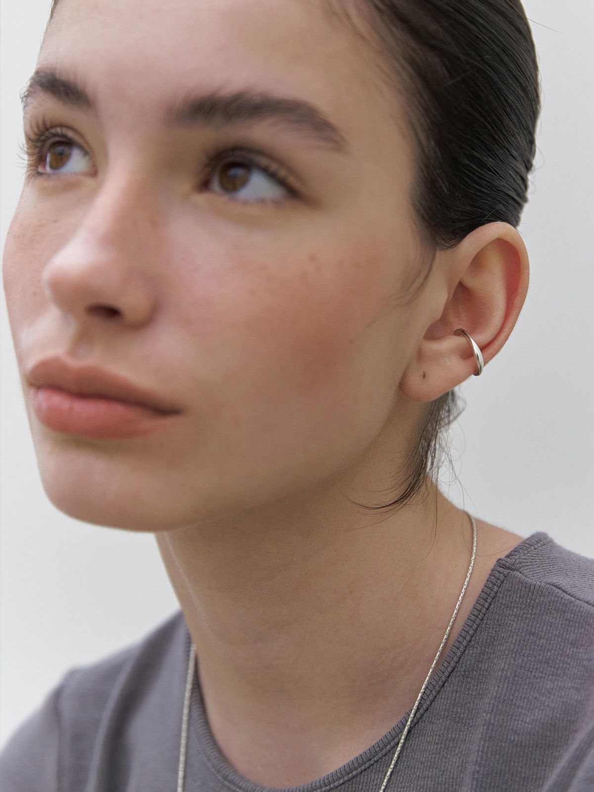 미메시(MIMESI) [925 silver] Curve Earcuff