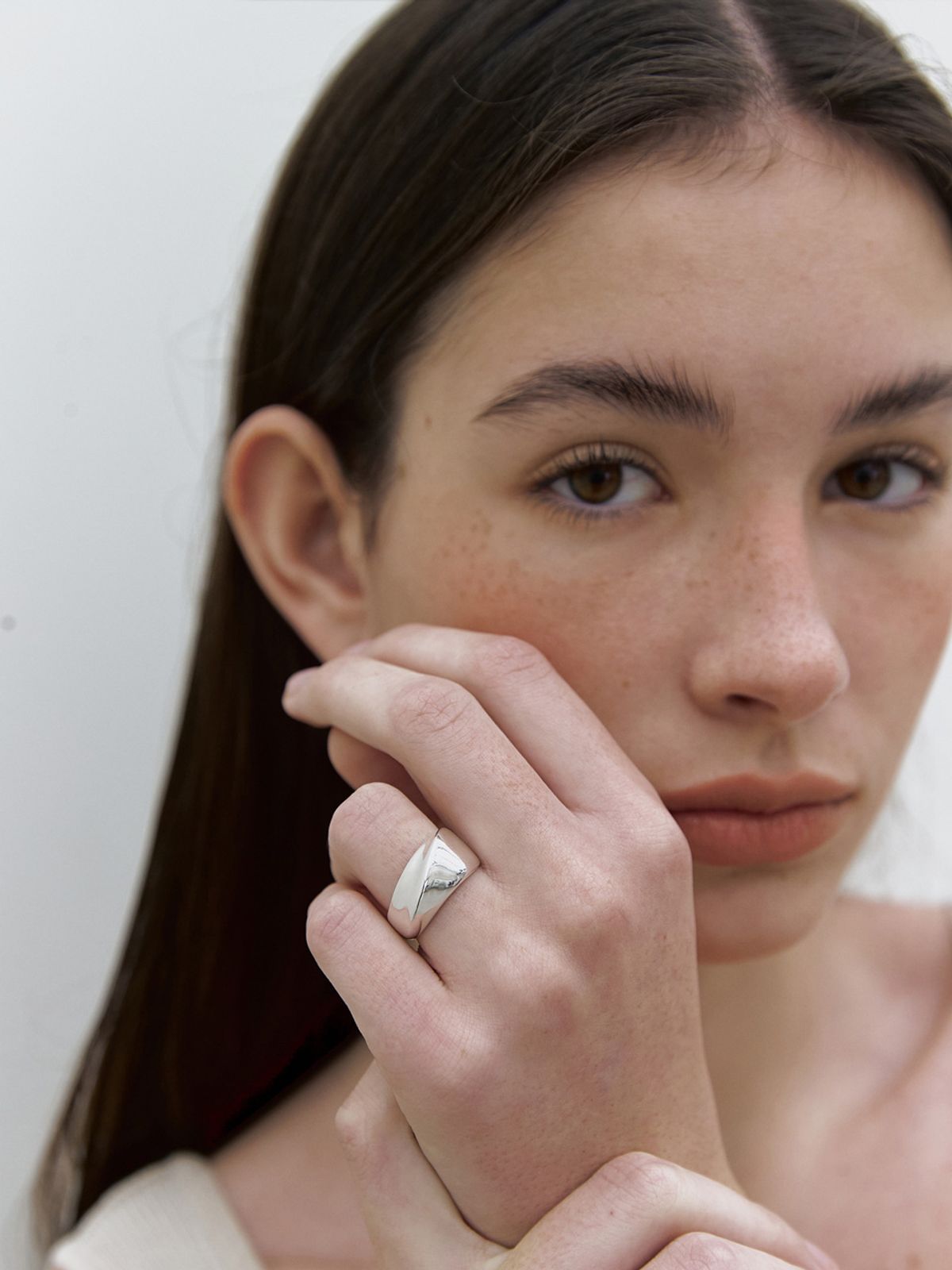 미메시(MIMESI) [925 silver] Flow Open Ring