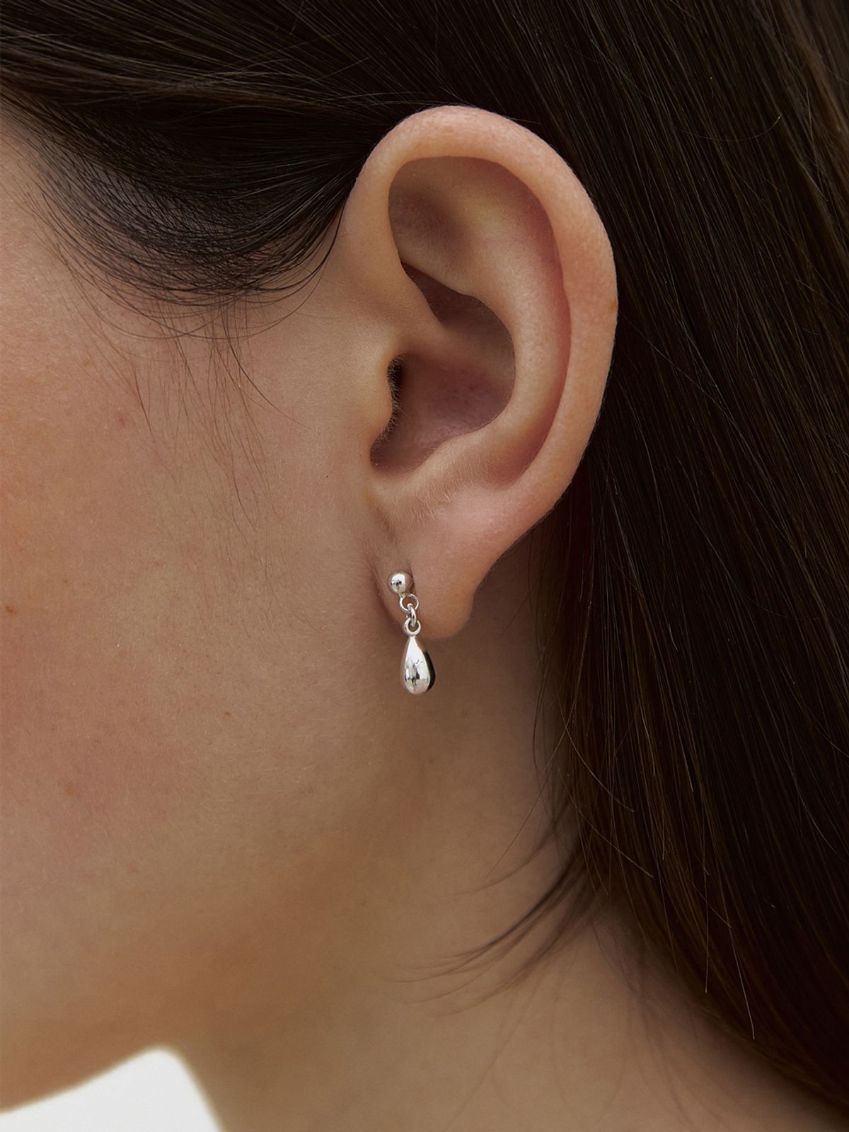 미메시(MIMESI) [925 silver] Pure Drop Earring