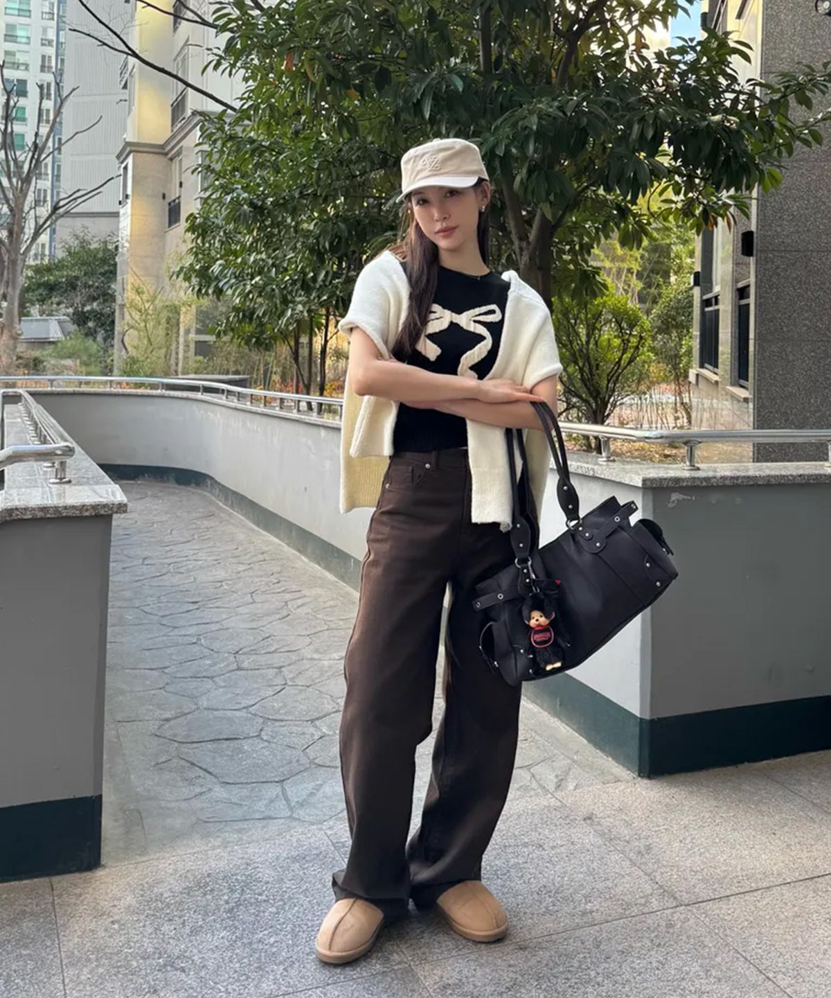 미쏘(MIXXO) 기모 컬러다잉 롱와이드핏 데님 RE TCFV13J_MIWTCG11QJ