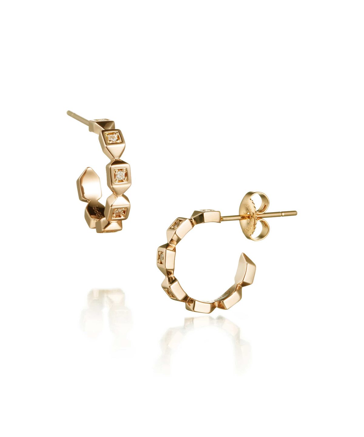 트렌카디즘(TRENCADISM) 던컨 귀걸이 14K 골드  이어링 DUNCAN_Earring_DCE15RP