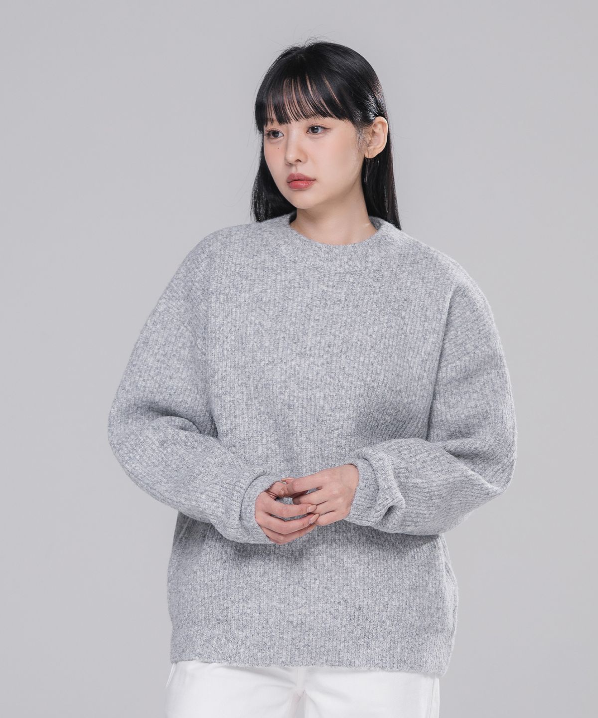 바켄(BAKKEN) 울 하찌 클래식 니트 BK8943_그레이