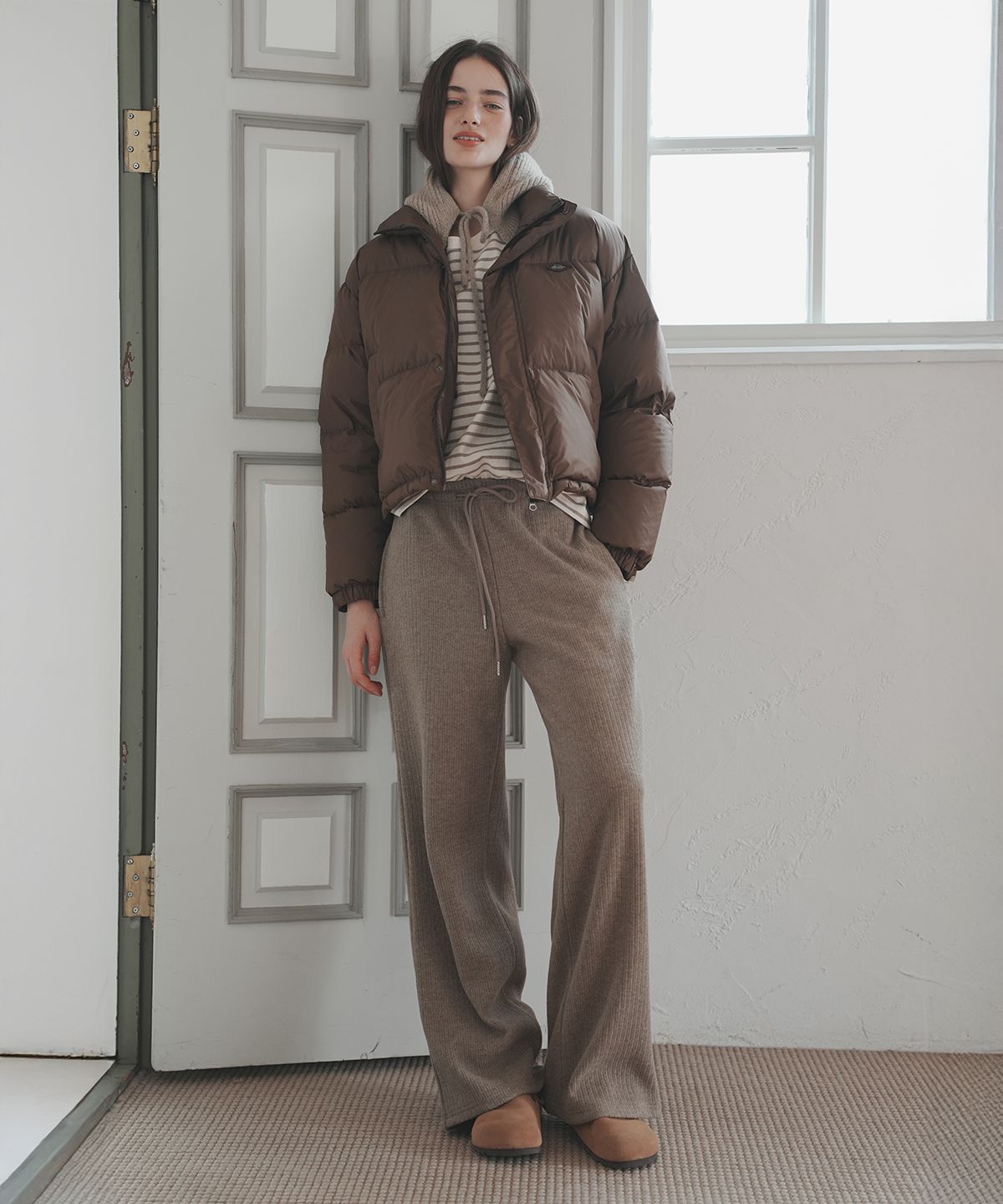 로브로브(LOVLOV) SO WARM BANDING PANTS