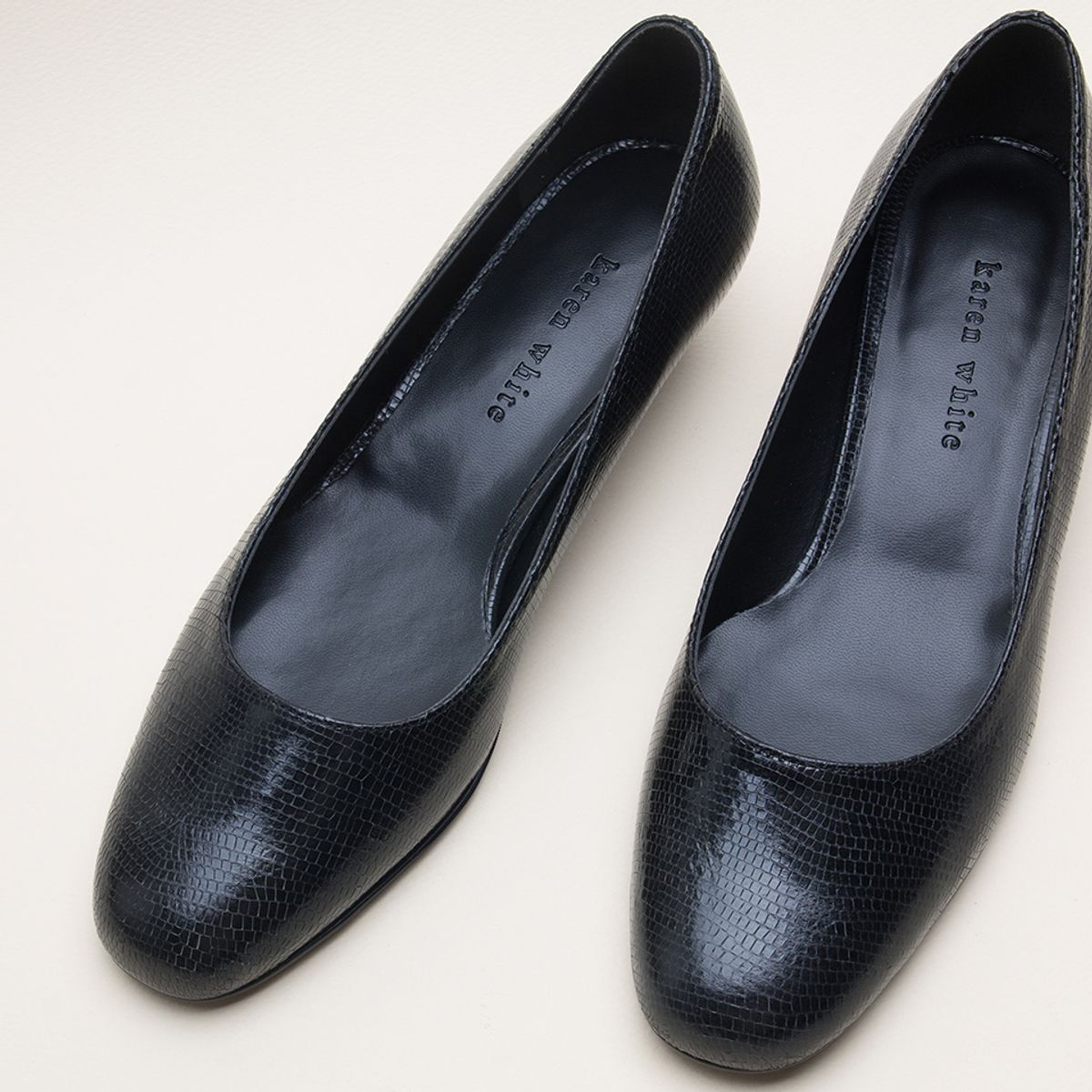 카렌화이트(KAREN WHITE) Lizard pumps kw2957 3cm 펌프스