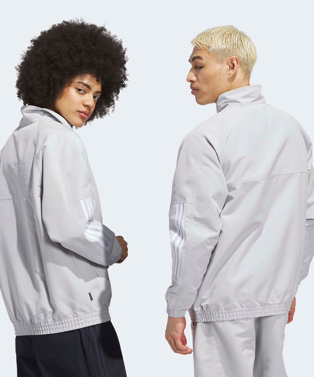 아디다스(ADIDAS) 스케이트보딩 GATSELE 트랙 재킷 - 그레이 / JY3699