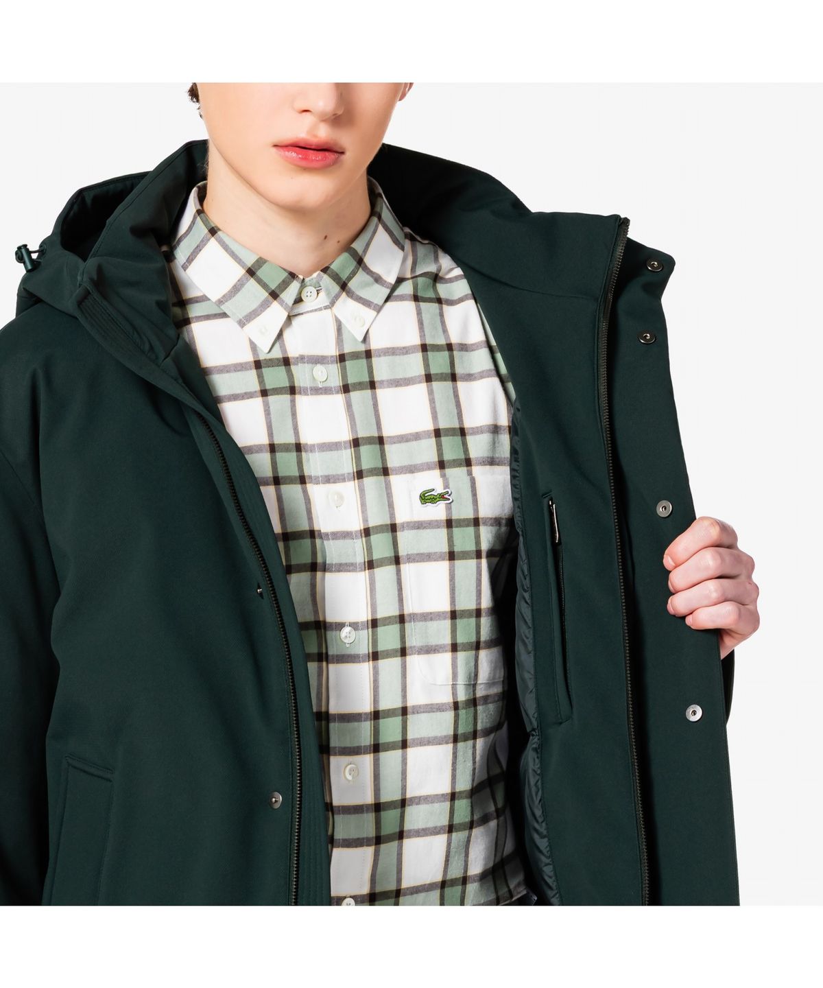 라코스테(LACOSTE) 남성 논퀼팅 PQ 후드 파카 BH150E-55N YZP