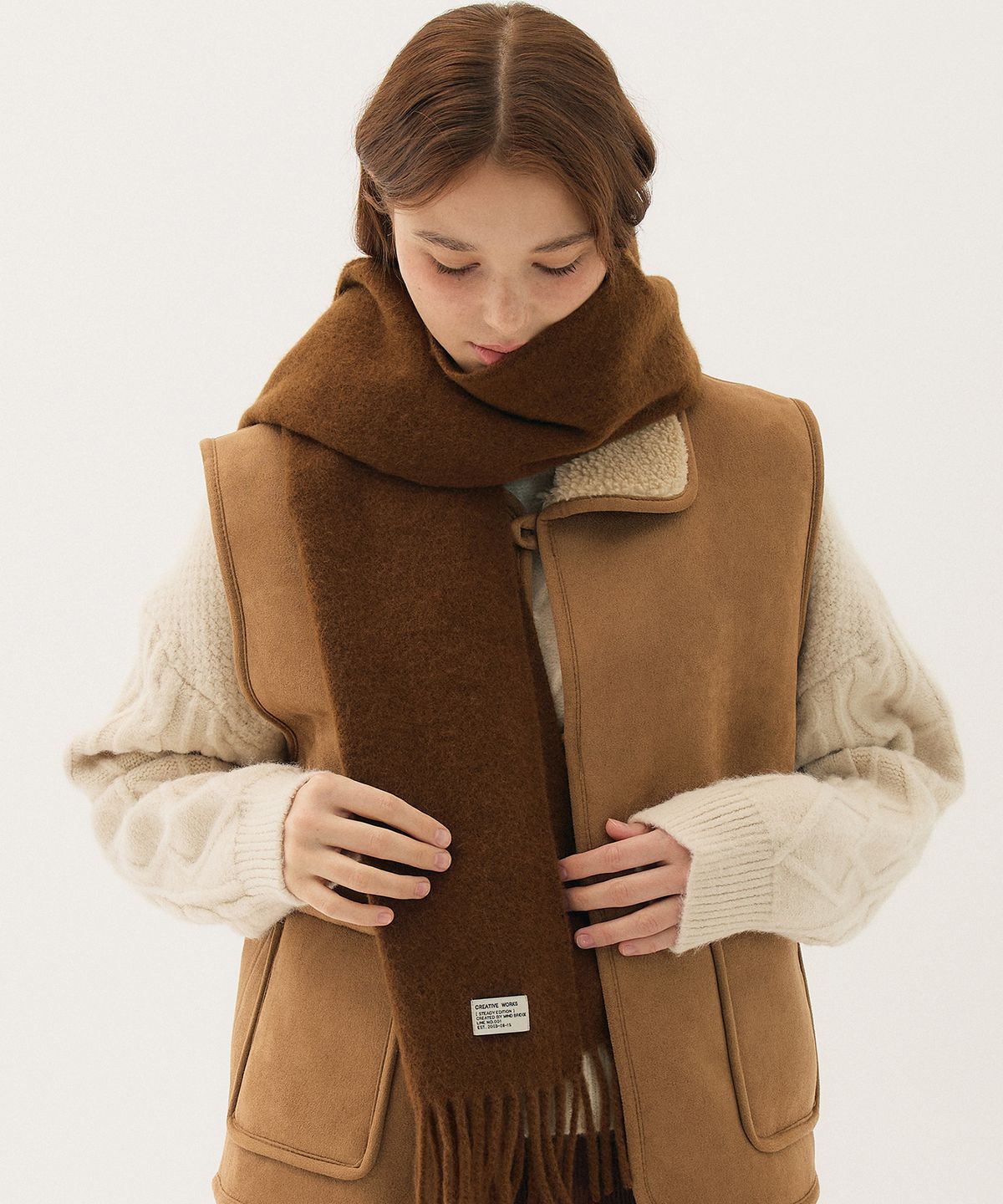 마인드브릿지 우먼(MIND BRIDGE WOMEN) [ON][W]울 블렌드 머플러 - 5color