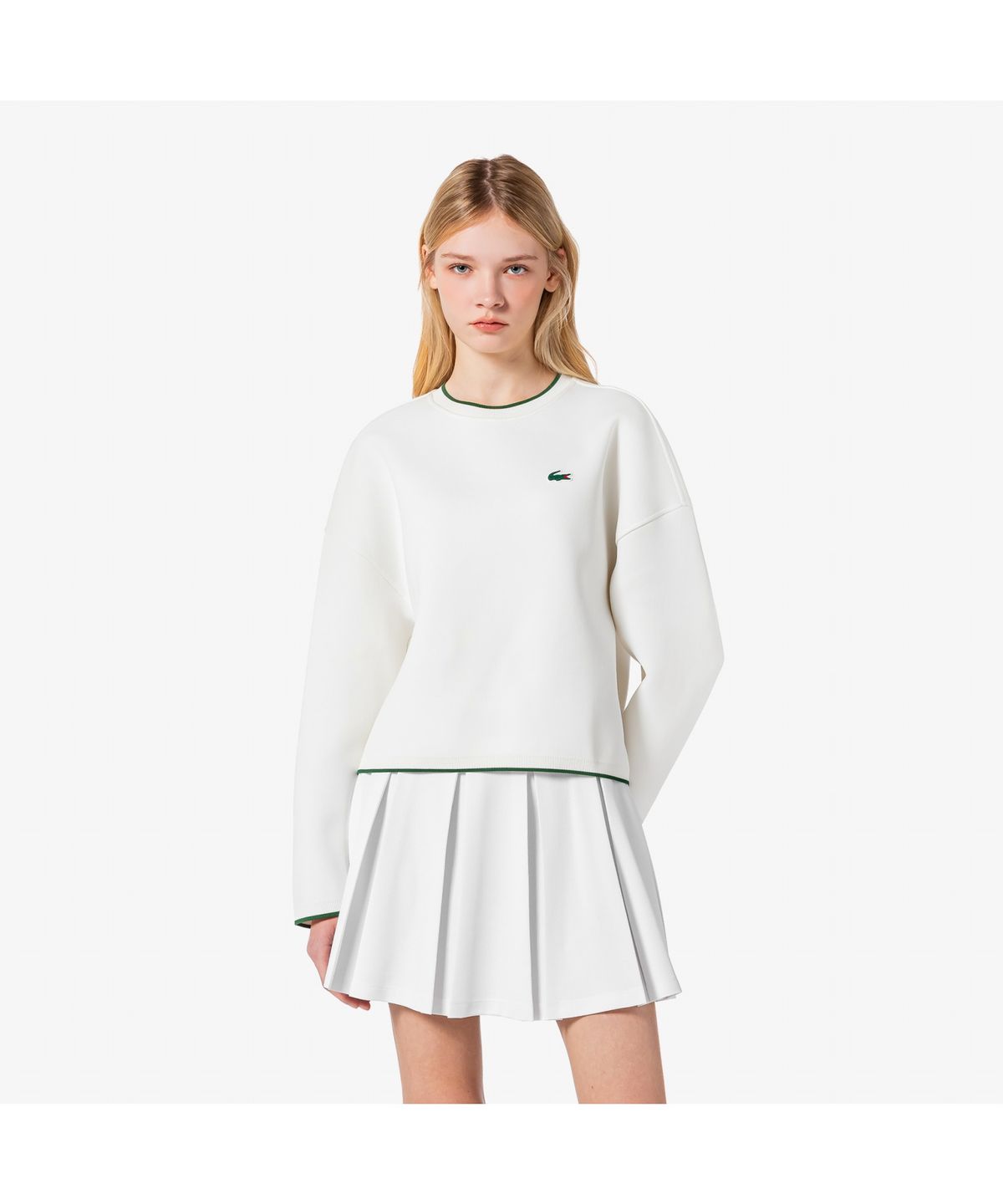 라코스테(LACOSTE) 여성 트레이닝 크루넥 스웻셔츠 SF4190-55N X0N