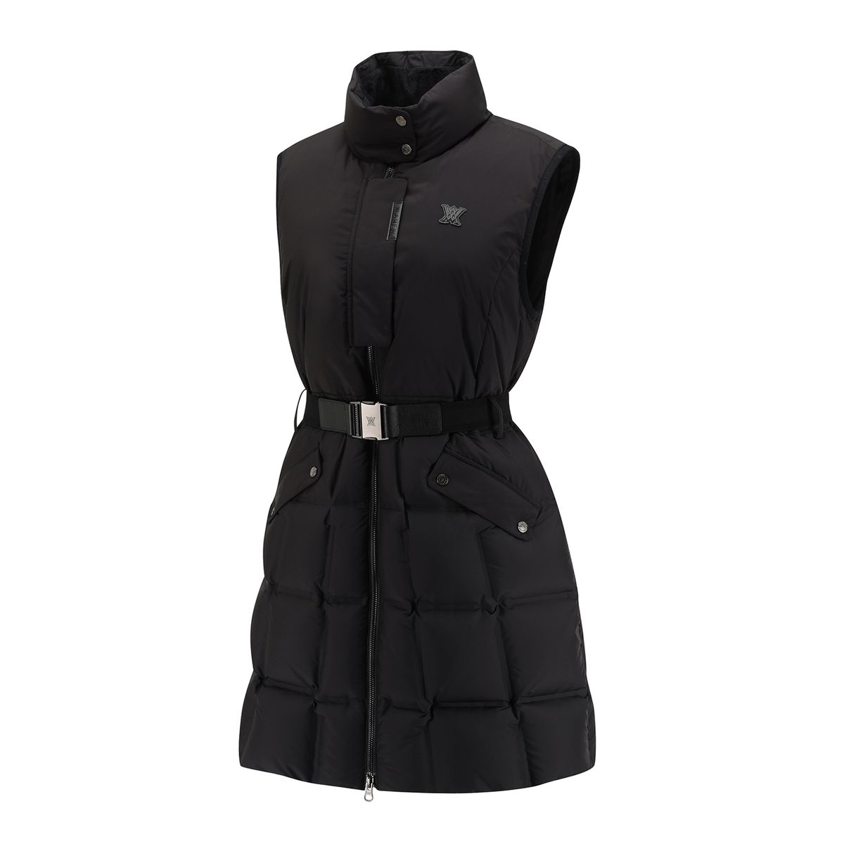 어뉴골프(ANEW GOLF) WOMEN LONG DOWN VEST_BK