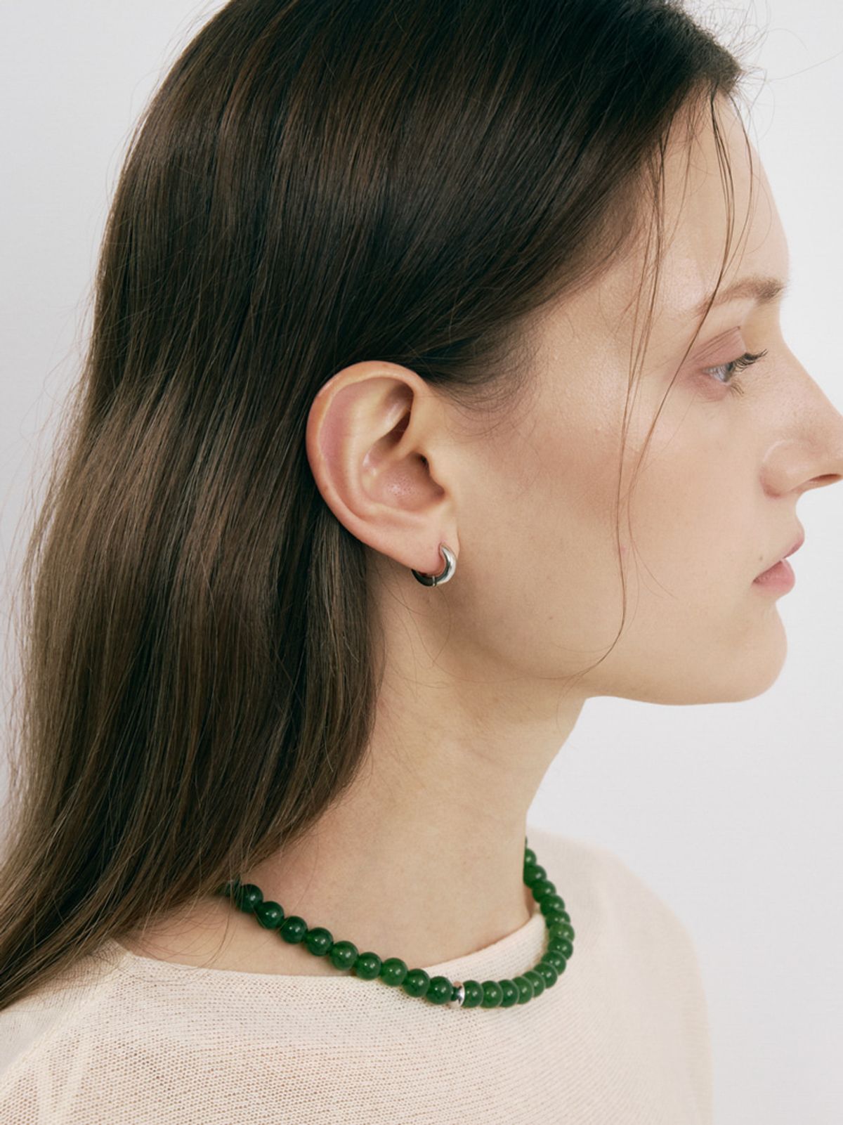 소수(SOSOO) Mini Oval Ring Earrings