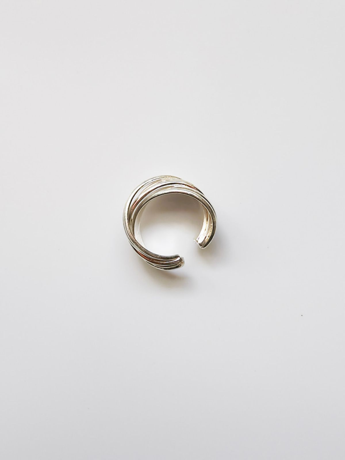 소수(SOSOO) Pleats Knot Open Ring