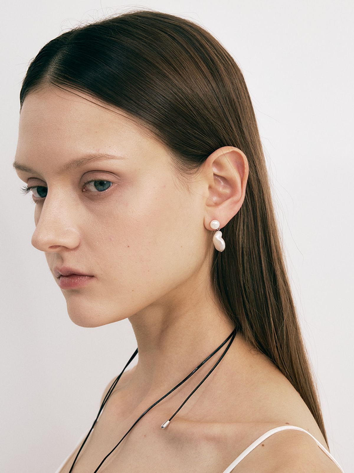 소수(SOSOO) Natural Pearl Drop Earrings