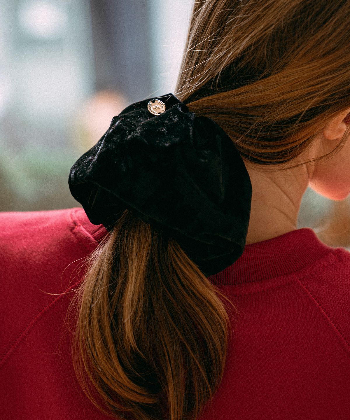 시야쥬(SIYAZU) SIAC3097 클라우드 벨벳 스크런치_Black