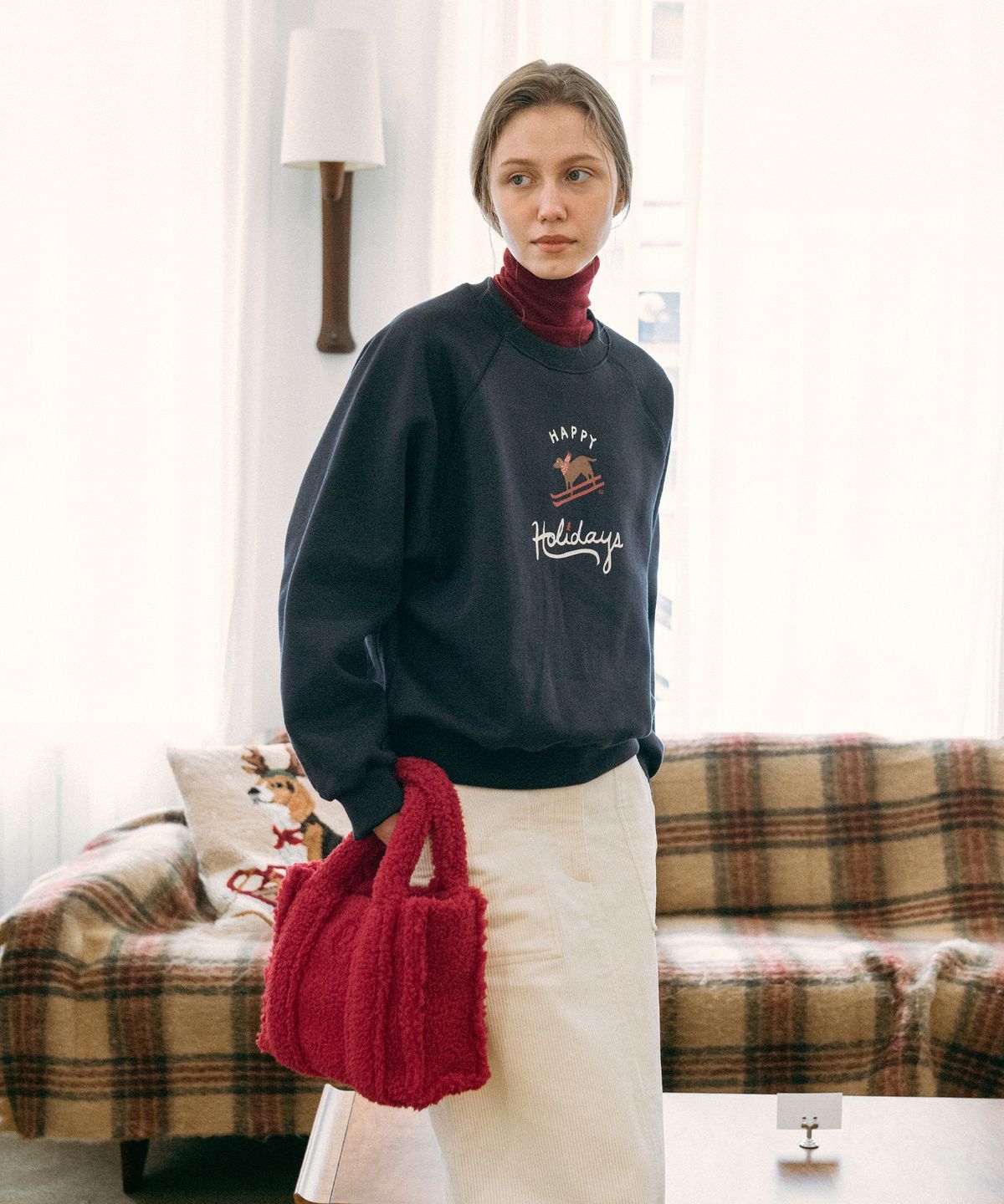 시야쥬(SIYAZU) SIAC3015 shearing tote bag_Red