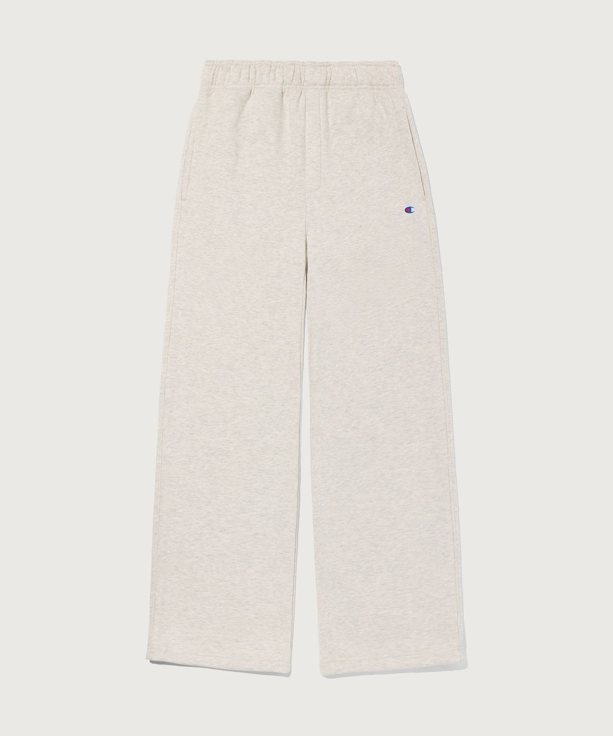 챔피온(CHAMPION) [Set] 여성 스몰 로고 스웨트셔츠 팬츠 셋업 Oatmeal