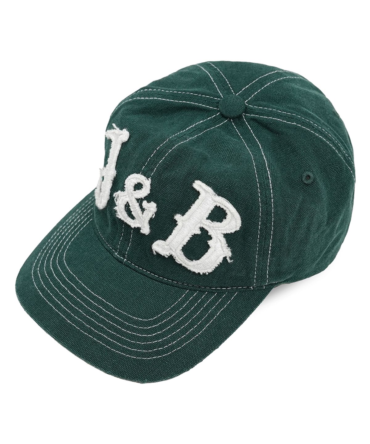 재즈앤바(JAZZ&BAR) 6P Distressed Applique J&B Cap (Vintage Green)