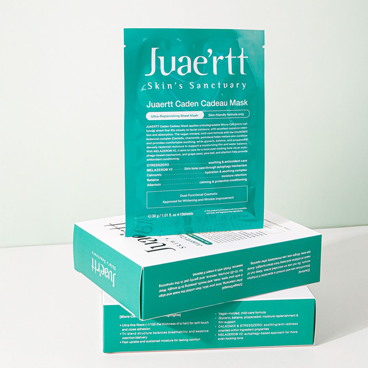 주에르뜨(JUAERTT) 카덴카도 마스크팩(시트형) 진정 보습 민감성 피부 시트팩 10개
