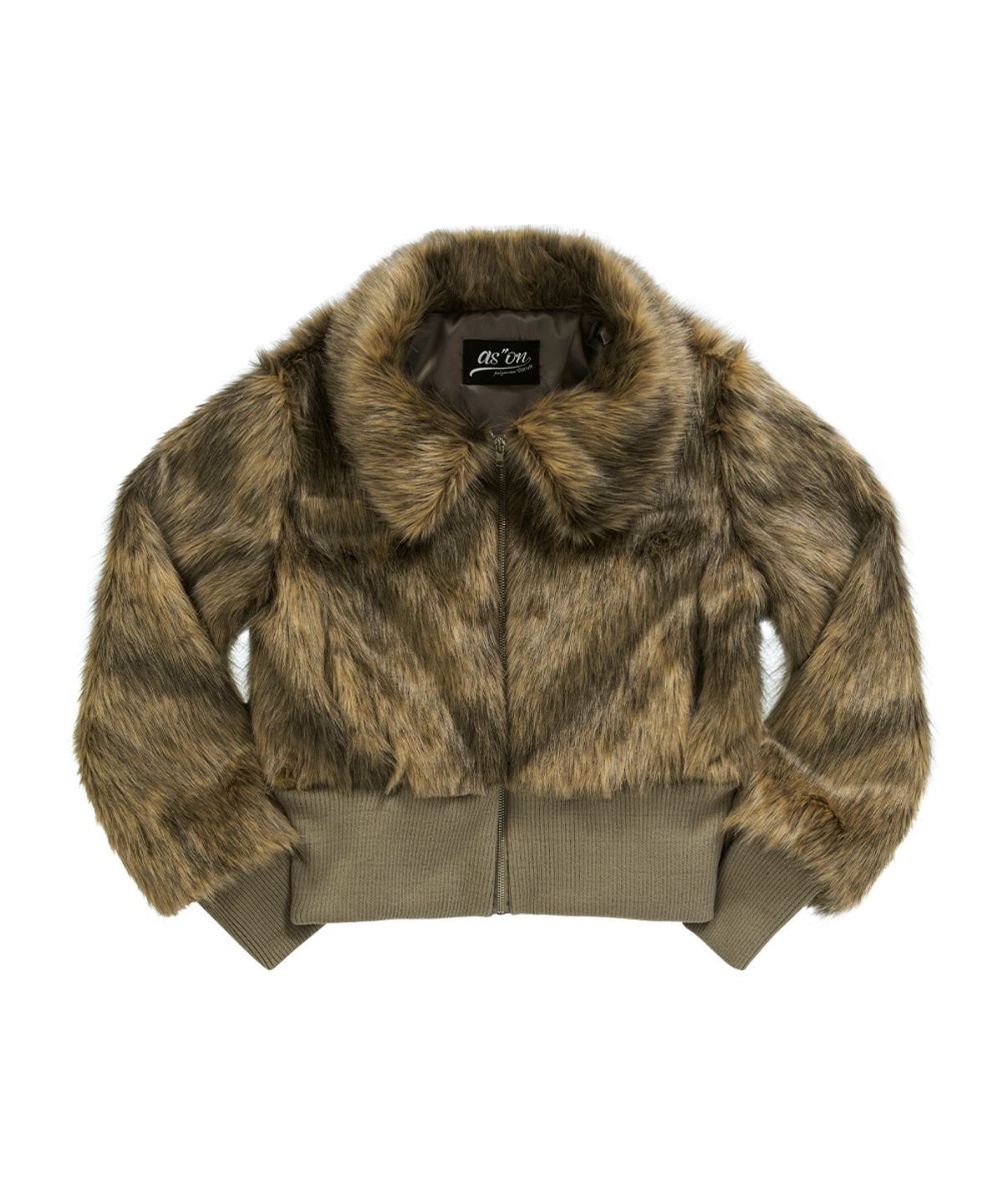 애즈온(ASON) OBEL FUR JACKET / BROWN
